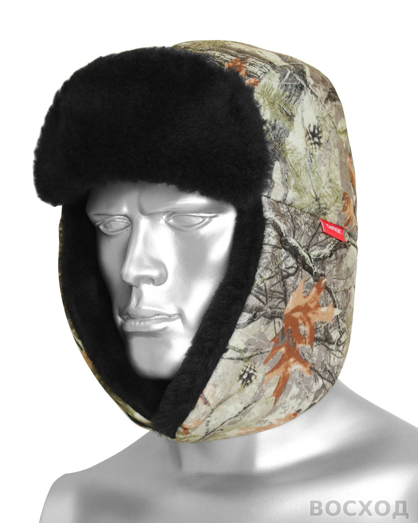 Шапка-ушанка ОХОТА (тк. Алова)