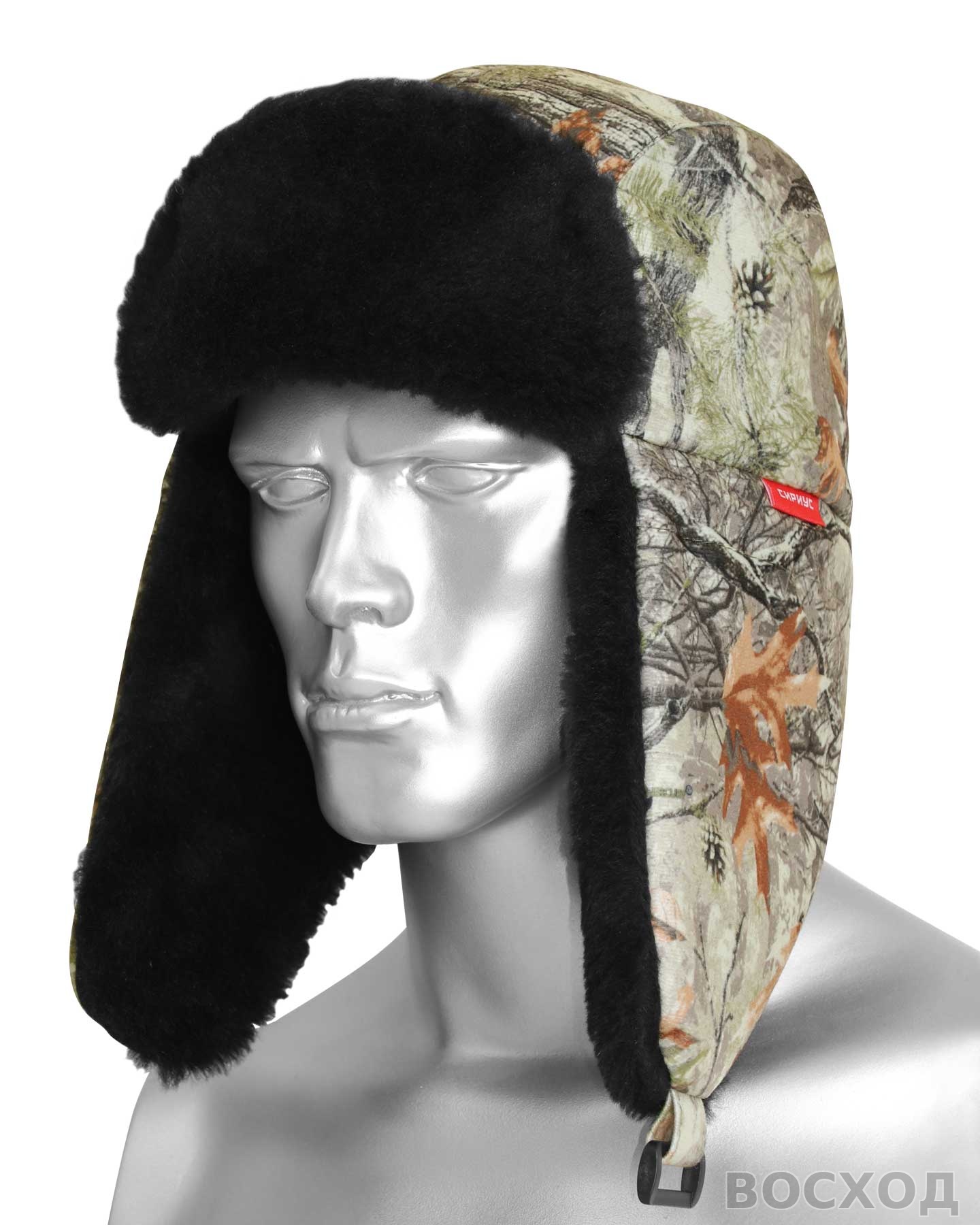 Шапка-ушанка ОХОТА (тк. Алова)