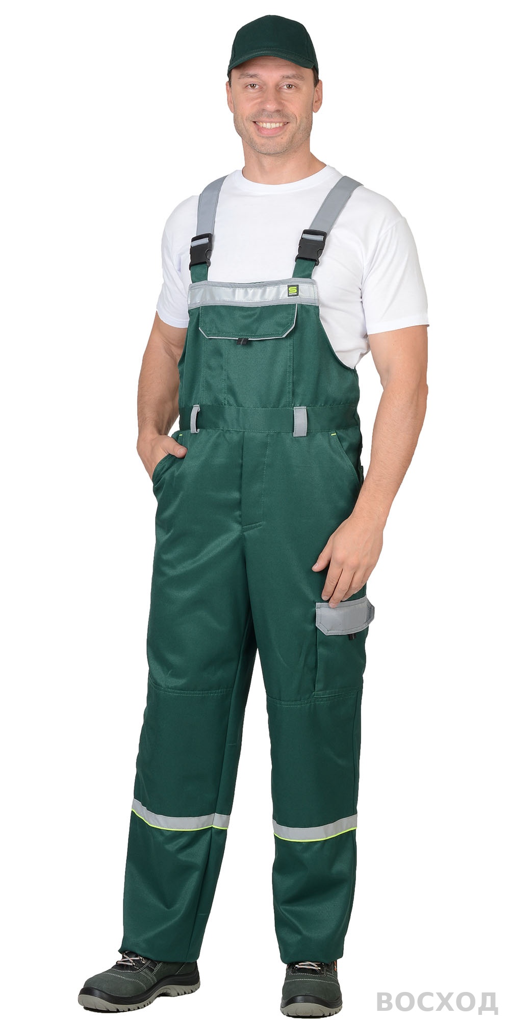 Костюм СИРИУС-ПРАКТИК-1 куртка, п/к со св. серым