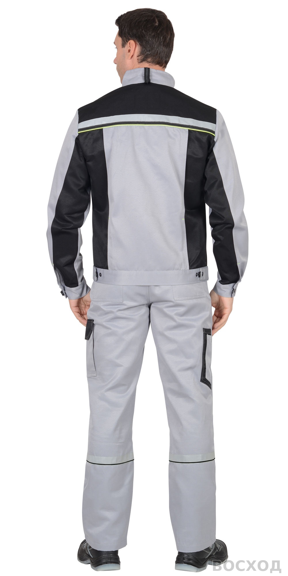 Костюм СИРИУС-ПРАКТИК куртка, п/к св. с черным