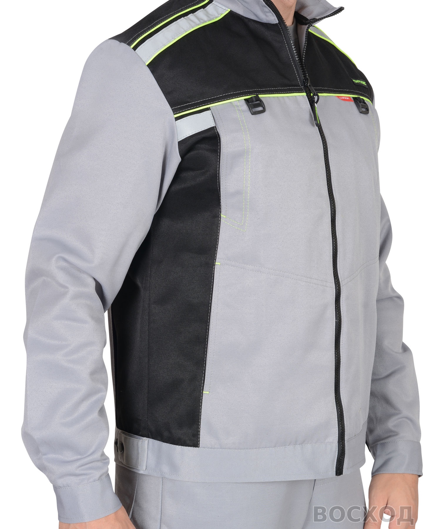 Костюм СИРИУС-ПРАКТИК куртка, п/к св. с черным