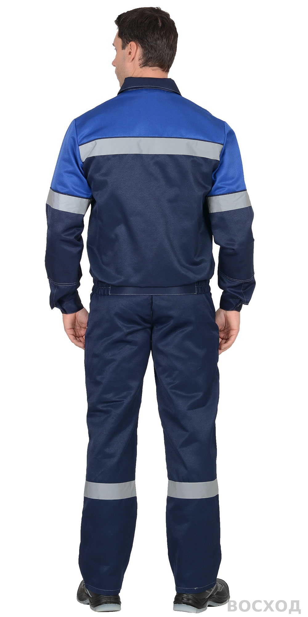 Костюм СИРИУС-ЛЕГИОНЕР куртка, п/к т. с васильковым СОП 50 мм