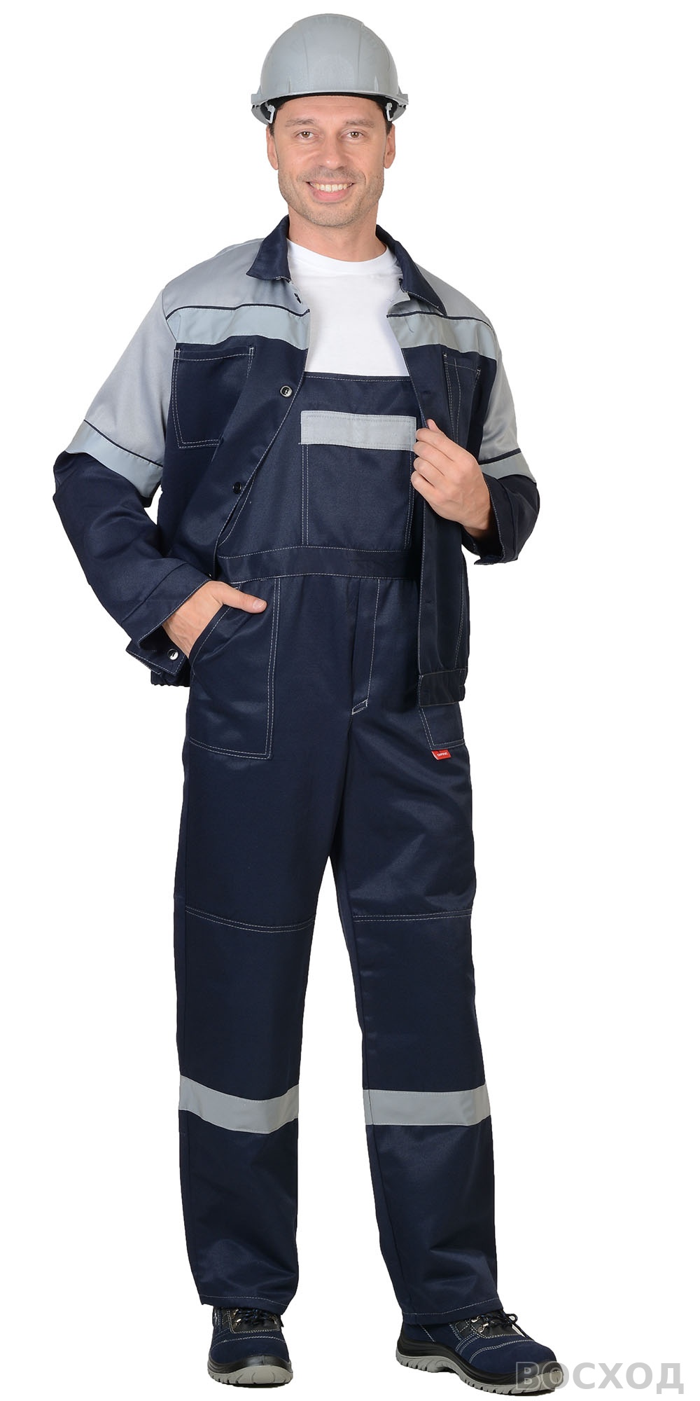 Костюм СИРИУС-ЛЕГИОНЕР куртка, п/к с серым СОП 50 мм