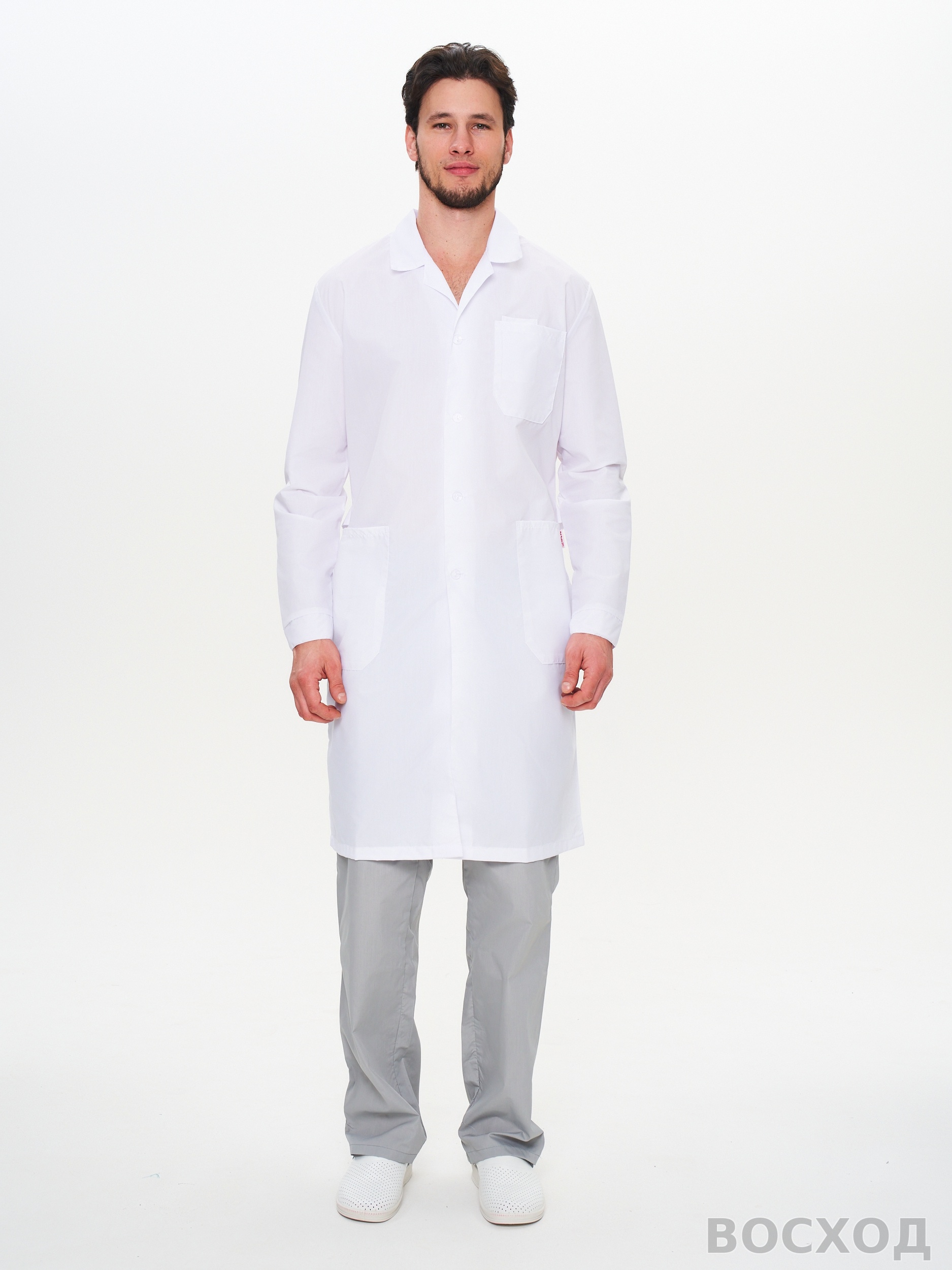 Халат мужской "Символ" белый - изображение 1