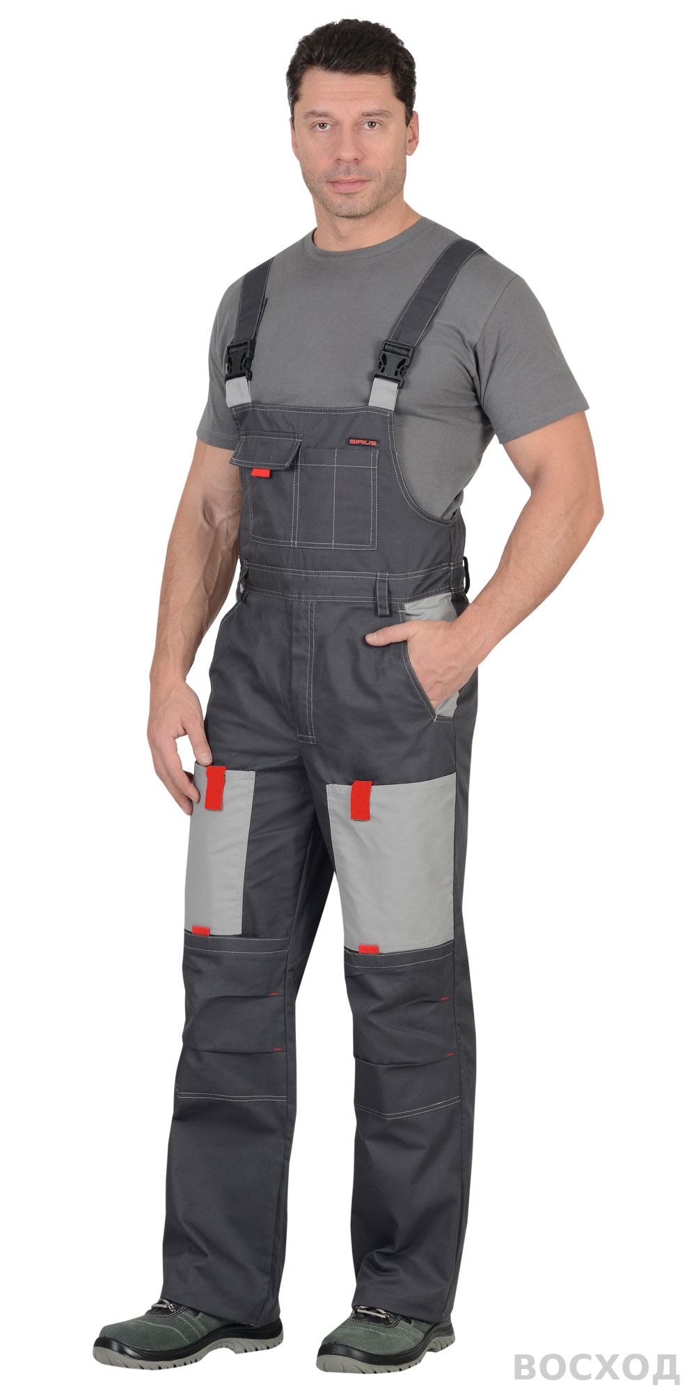 Костюм СИРИУС-ФАВОРИТ куртка, п/к т. со св.серым