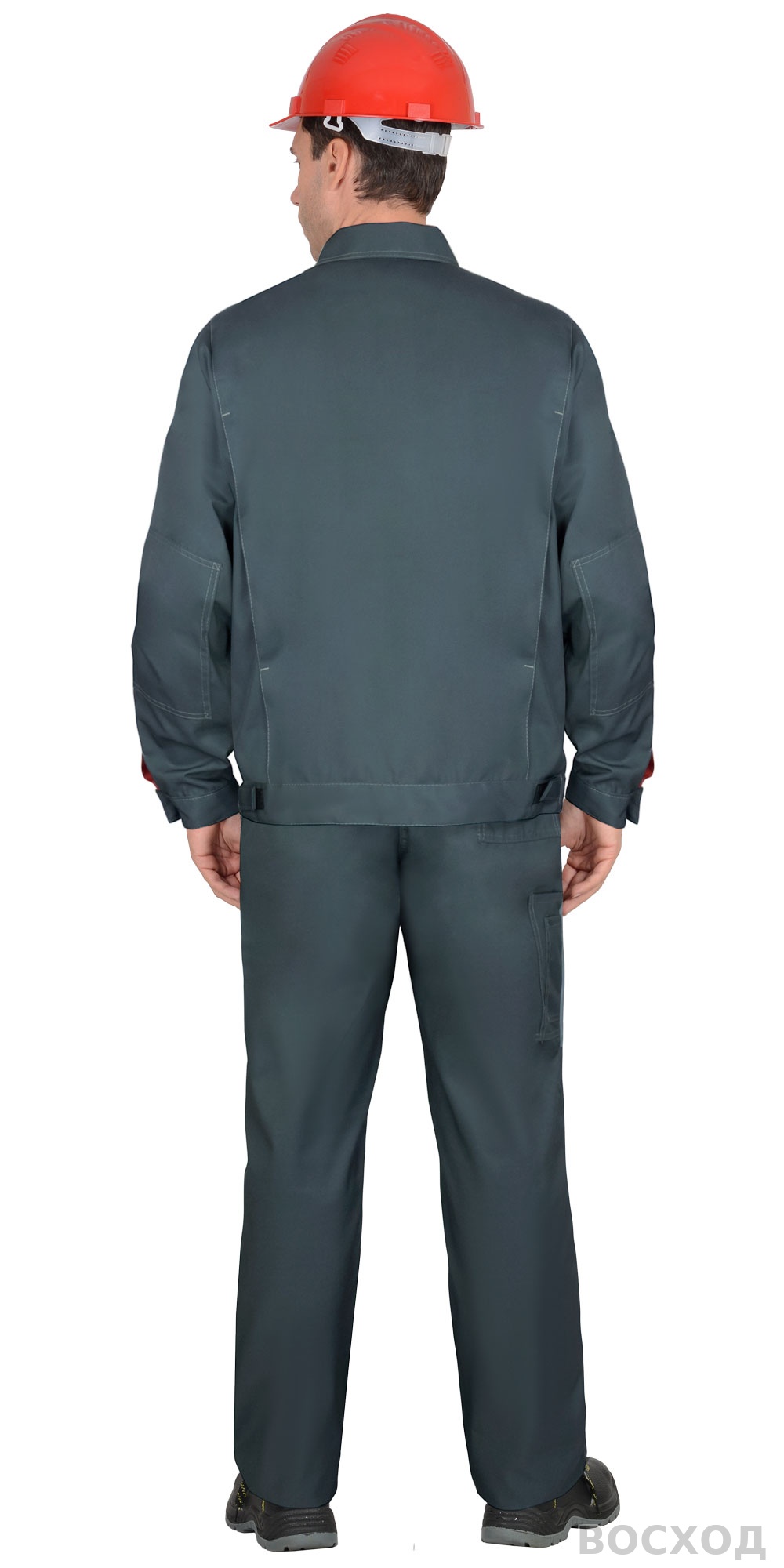 Костюм СИРИУС-ФАВОРИТ-РОСС куртка, п/к, темно- со светло-серым