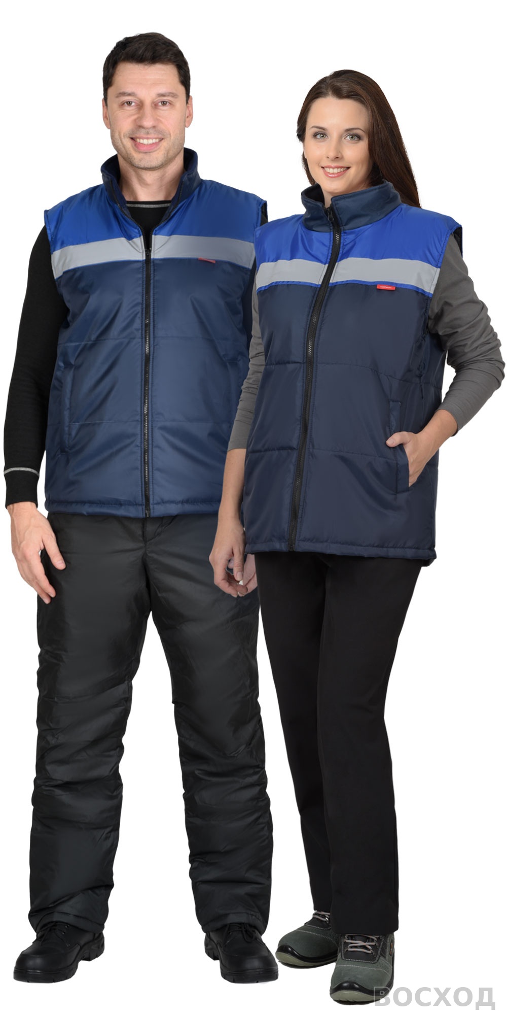 Жилет СИРИУС-ЭКСПРЕСС с васильковым и СОП