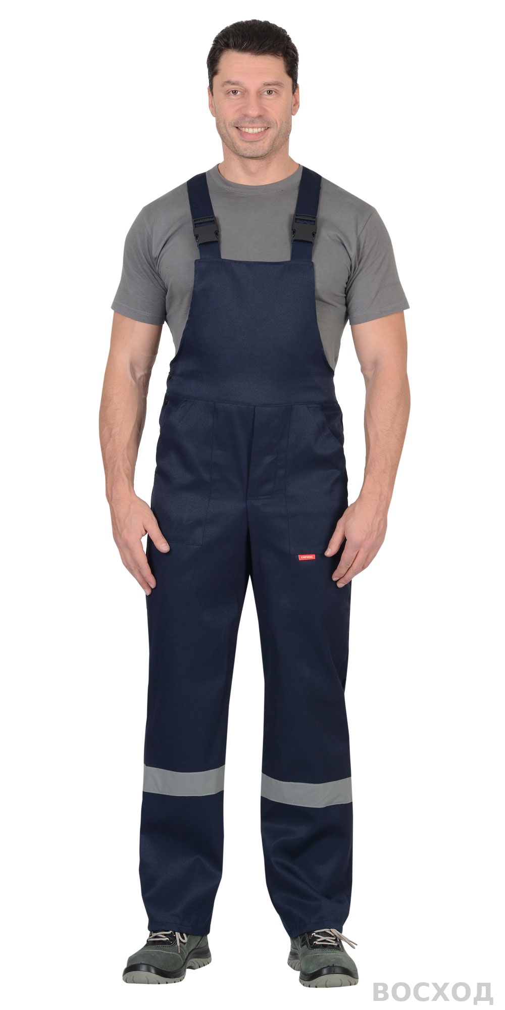 Костюм СИРИУС-СТРОЙГРАД куртка, п/к с васильковым СОП 50мм