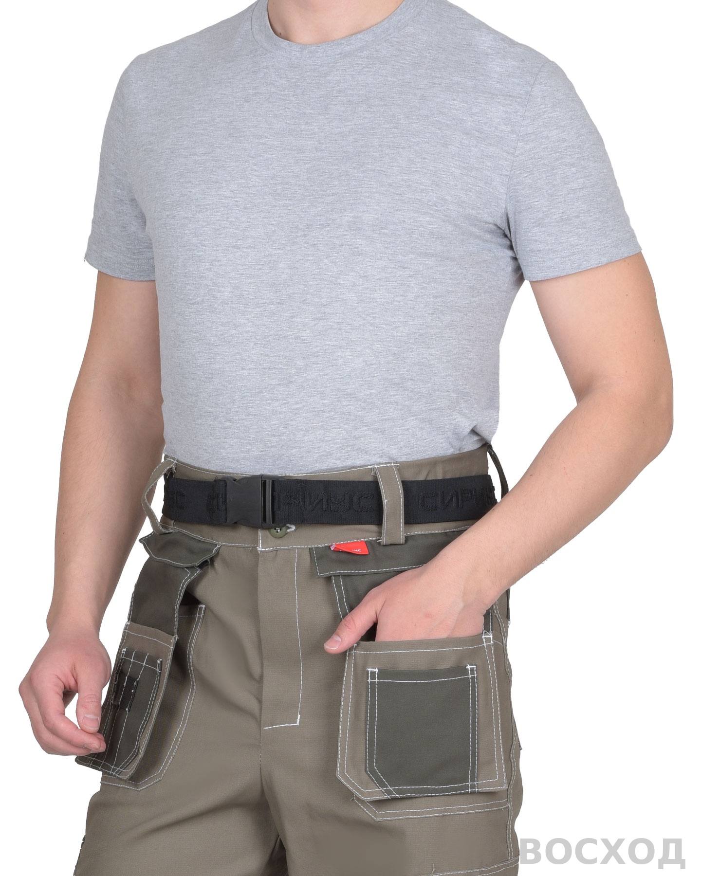 Брюки СИРИУС-ТОКИО т. с хаки 100%х/б пл. 265 г/кв.м