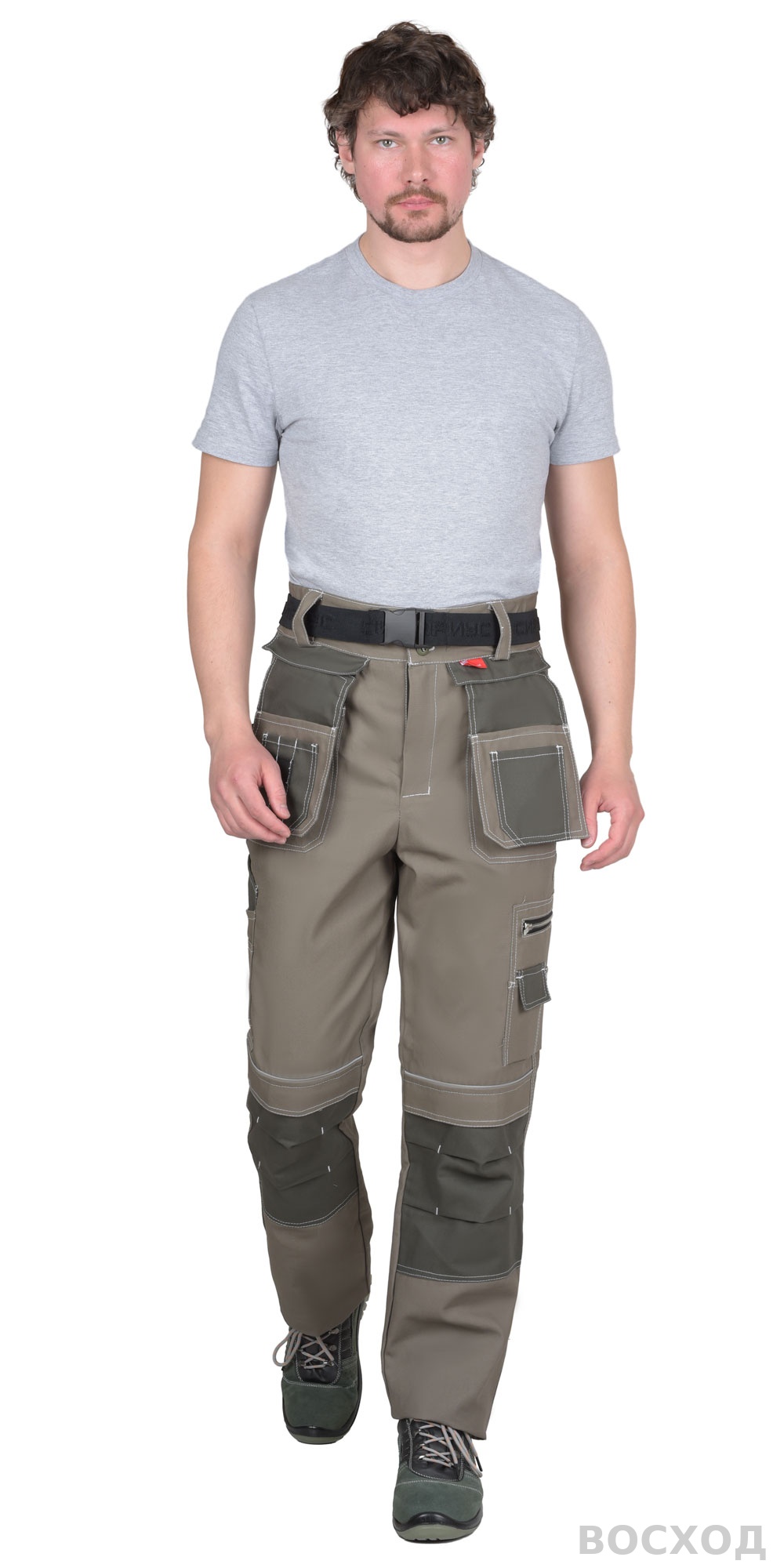 Брюки СИРИУС-ТОКИО т. с хаки 100%х/б пл. 265 г/кв.м