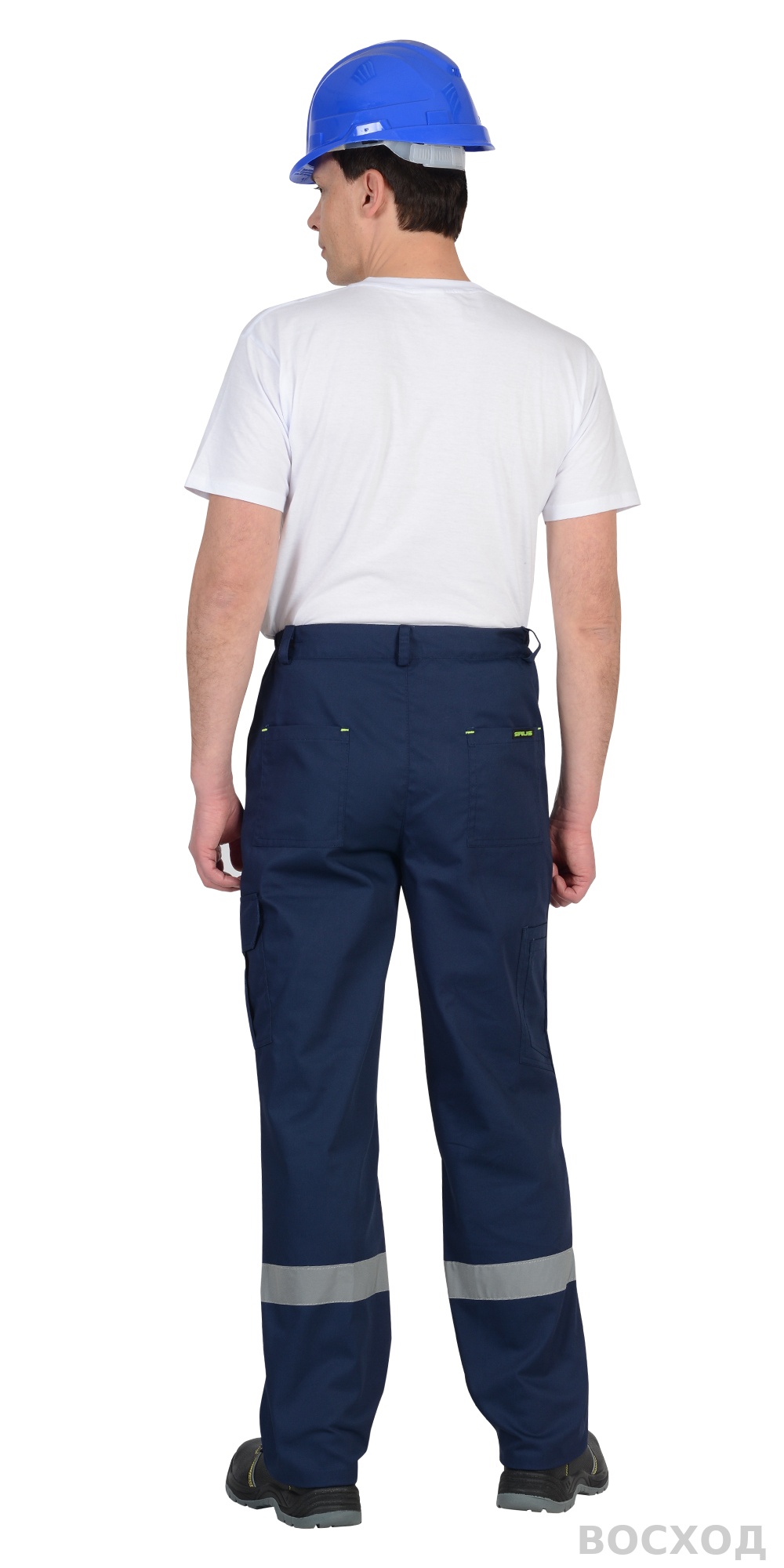 Костюм СИРИУС-БОСТОН куртка, брюки, темно- с васильковой и чер. отд.