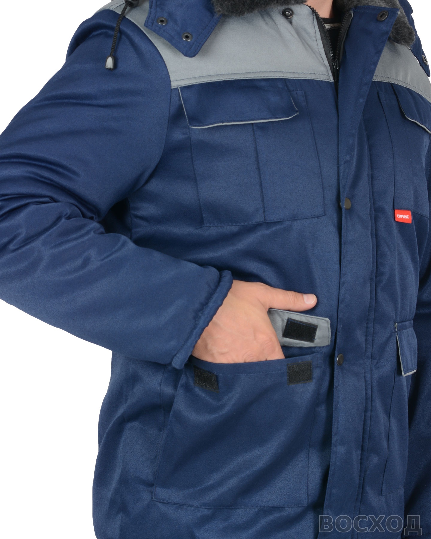 Костюм СИРИУС-ПРОФЕССИОНАЛ куртка, п/к, с серым