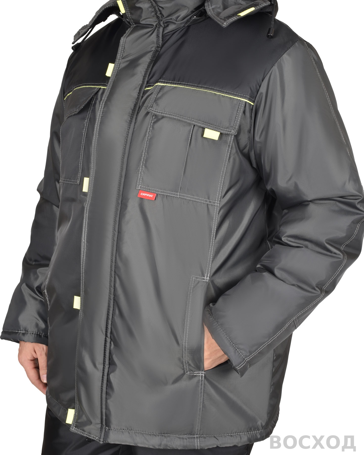 Костюм СИРИУС-ФАВОРИТ куртка, полукомбинезон, т. с серым