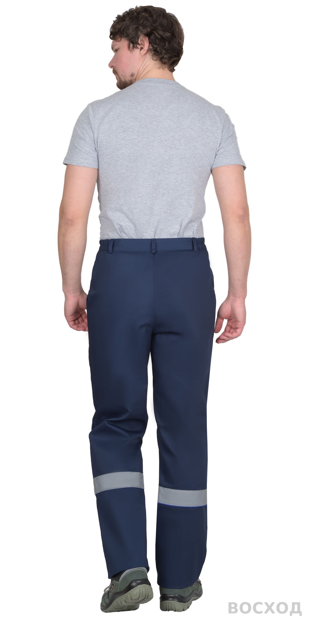 Костюм СИРИУС-МАСТЕР куртка, брюки, тёмно- с васильковым и СОП