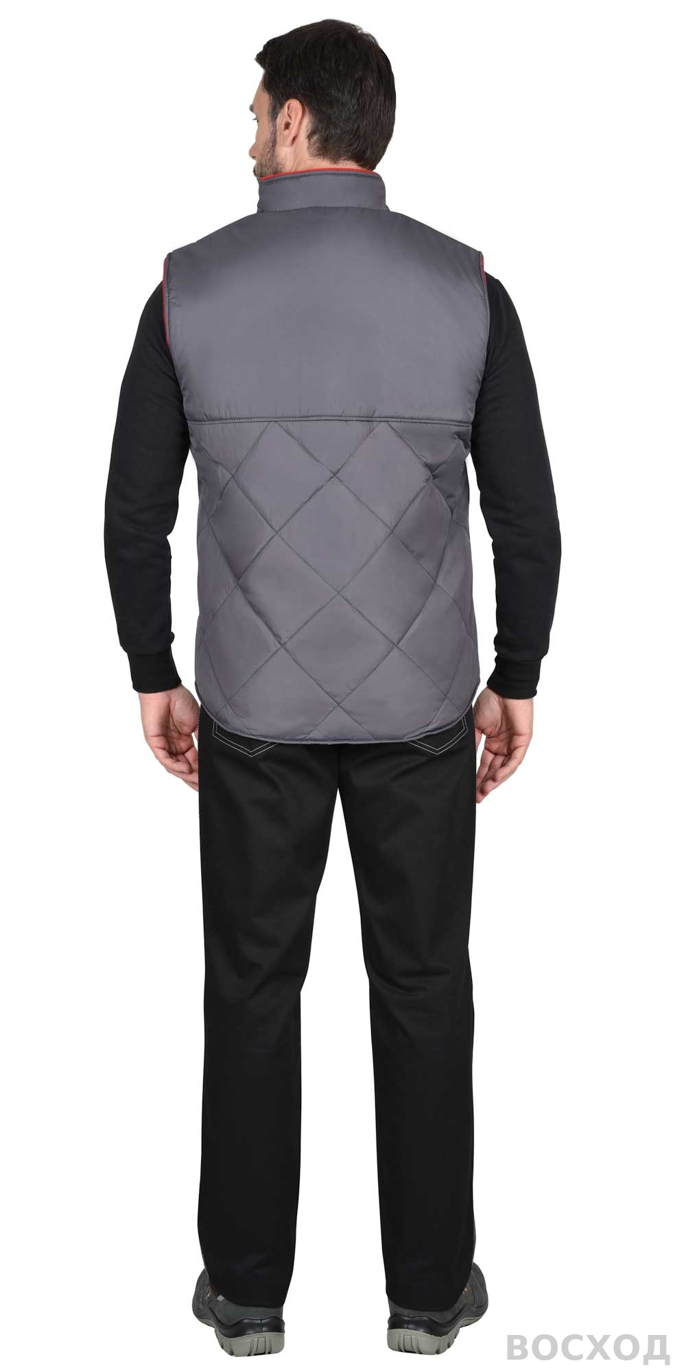 Жилет СИРИУС-ЕВРОПА удлиненный (на подкладке флис) т. (оттенок Баклажан)