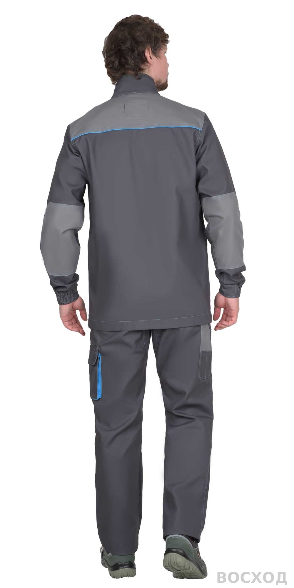 Куртка СИРИУС-ДВИН т. со ср.серым и голубой отделкой пл. 275 г/кв.м