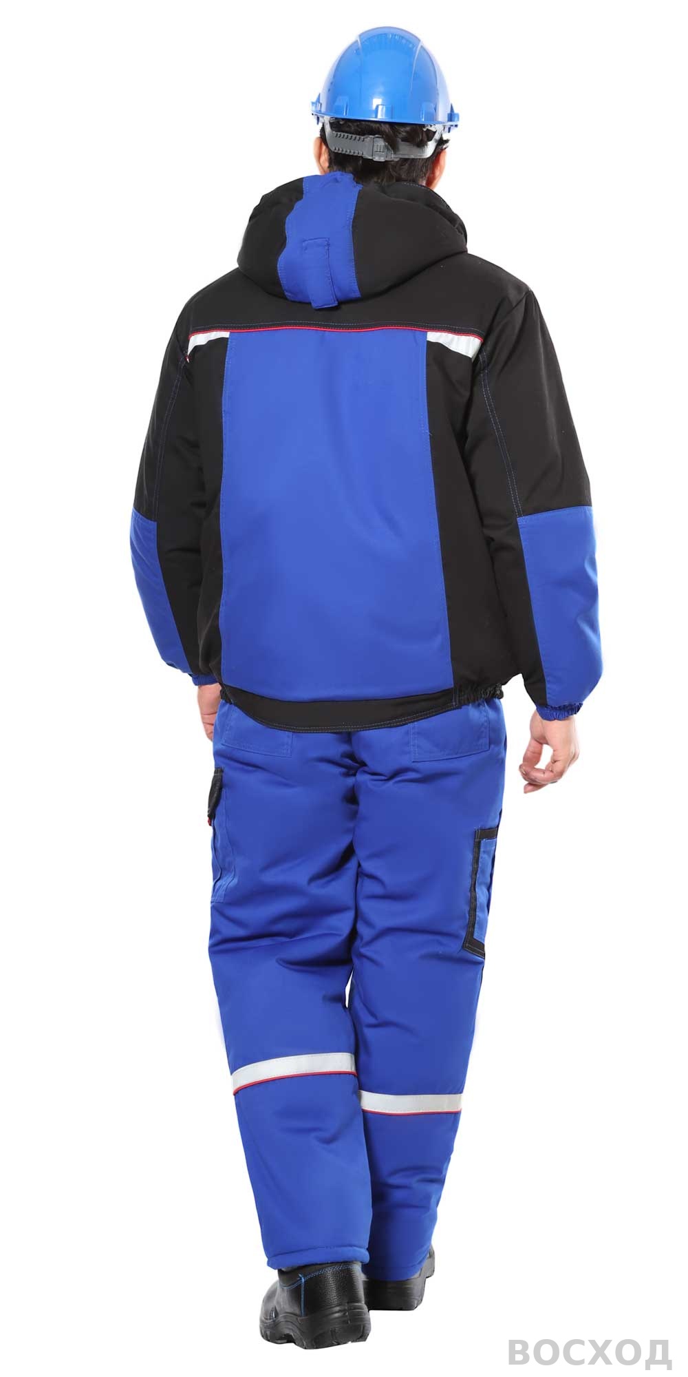 Костюм СИРИУС-СТАН зимний: куртка, п/к с черным и красным