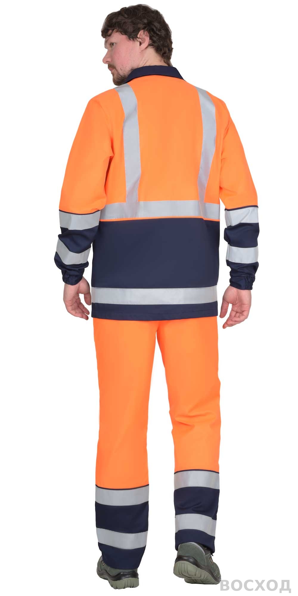 Куртка СИРИУС-ТЕРМИНАЛ-3-РОСС оранжевая с темно-синим