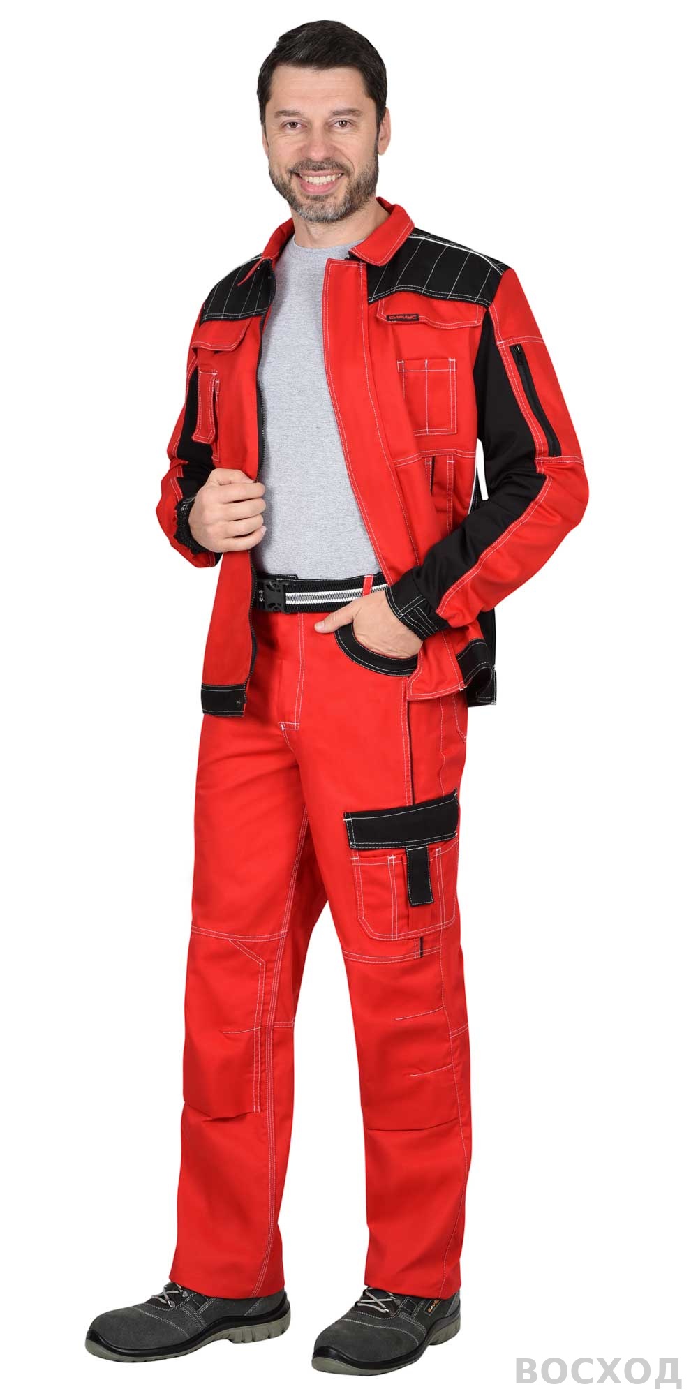 Костюм СИРИУС-ПРЕСТИЖ куртка, брюки с черным