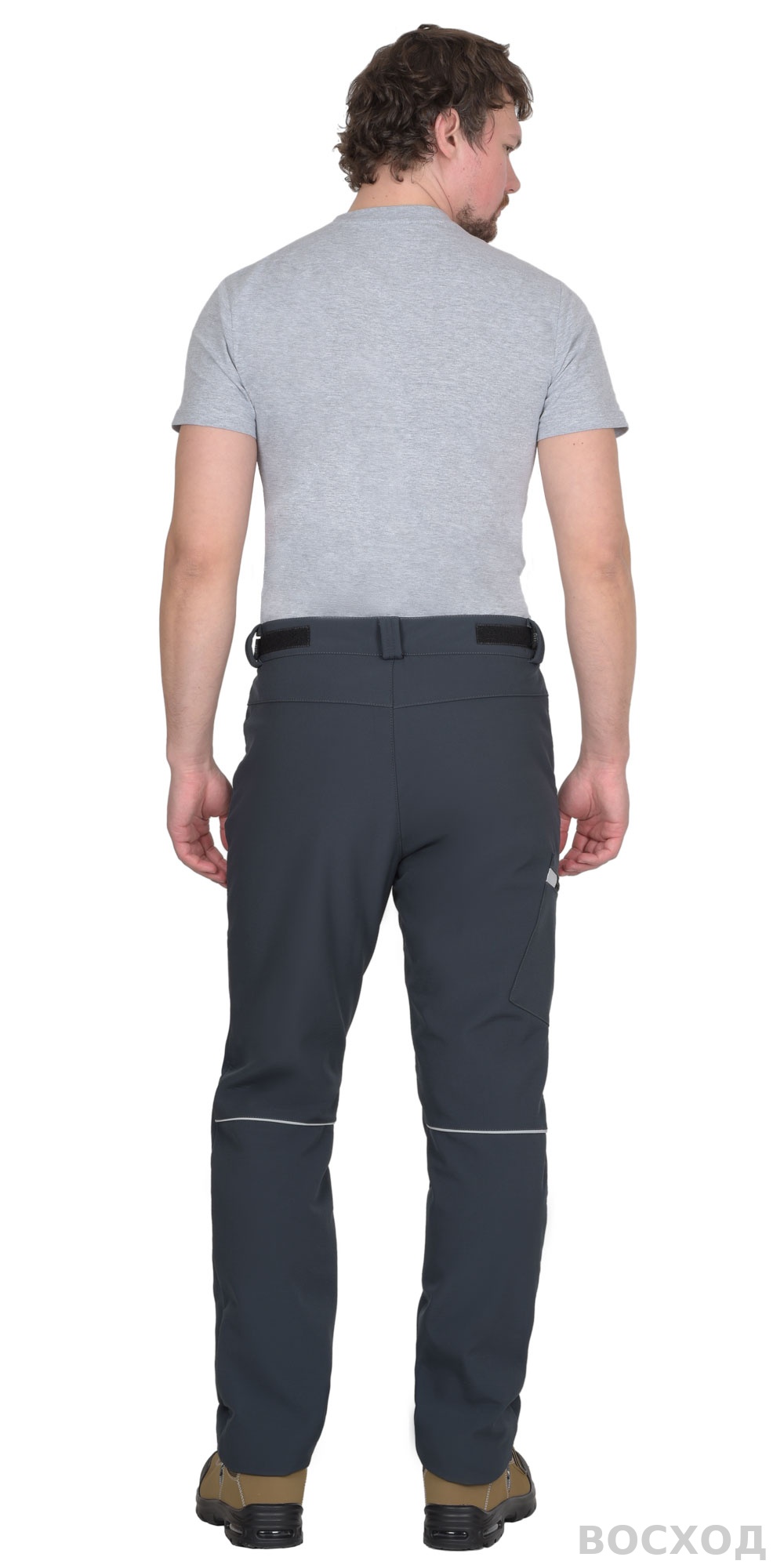 Брюки СИРИУС-СПЕЙС софтшелл сине-серые