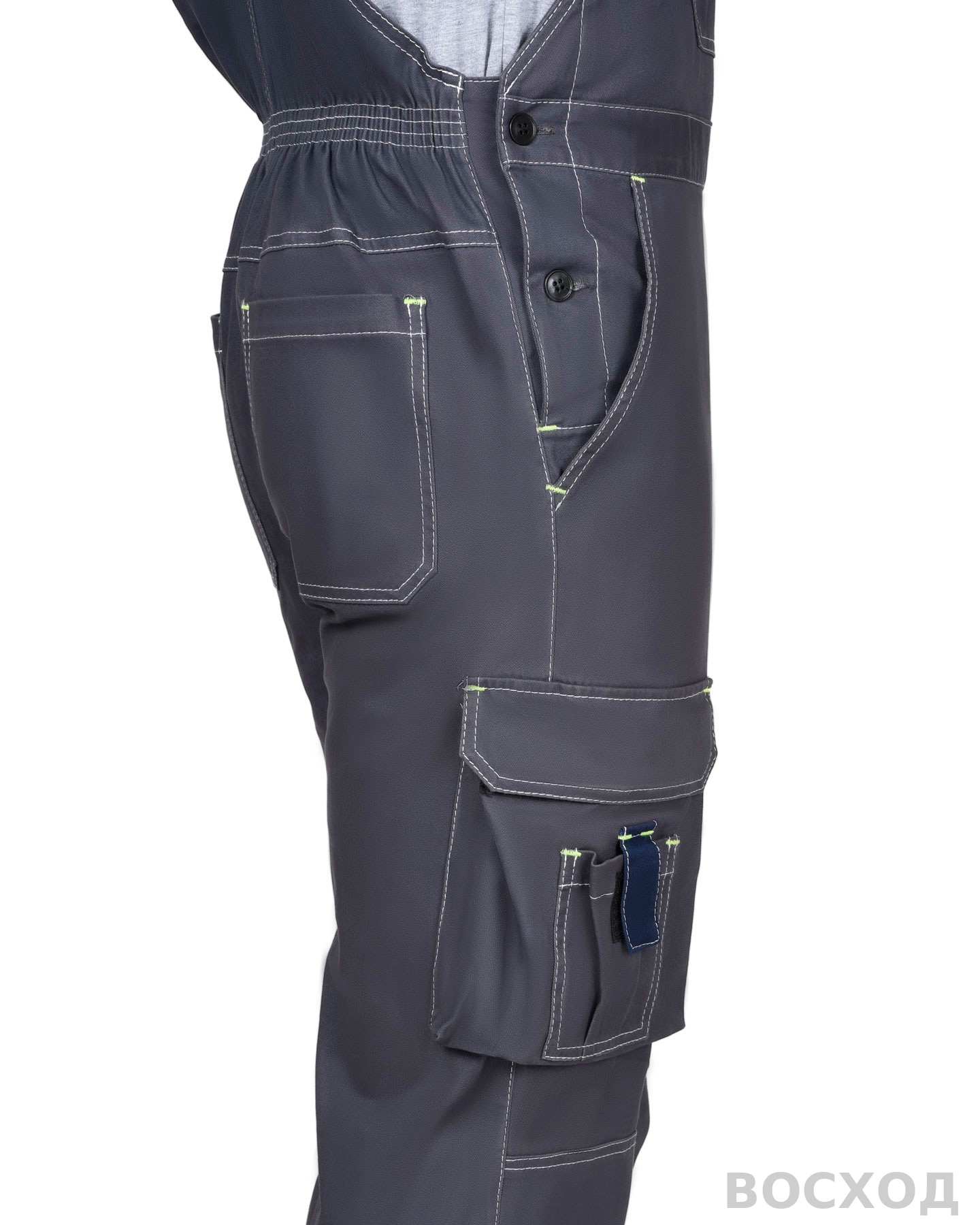 Костюм СИРИУС-ДЖЕТ куртка, полукомбинезон т- с синим тк. мех. стрейч с ВО