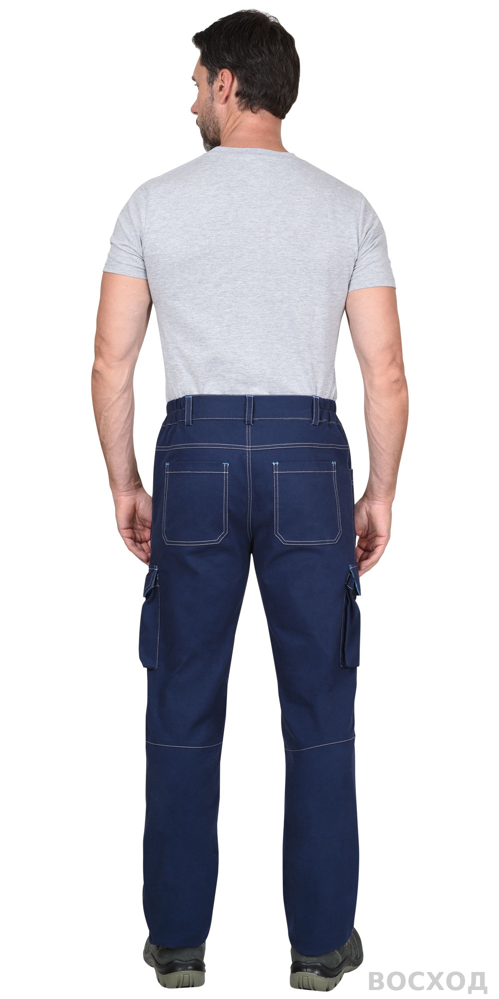 Костюм СИРИУС-ДЖЕТ куртка, брюки с голубым тк. мех. стрейч с ВО