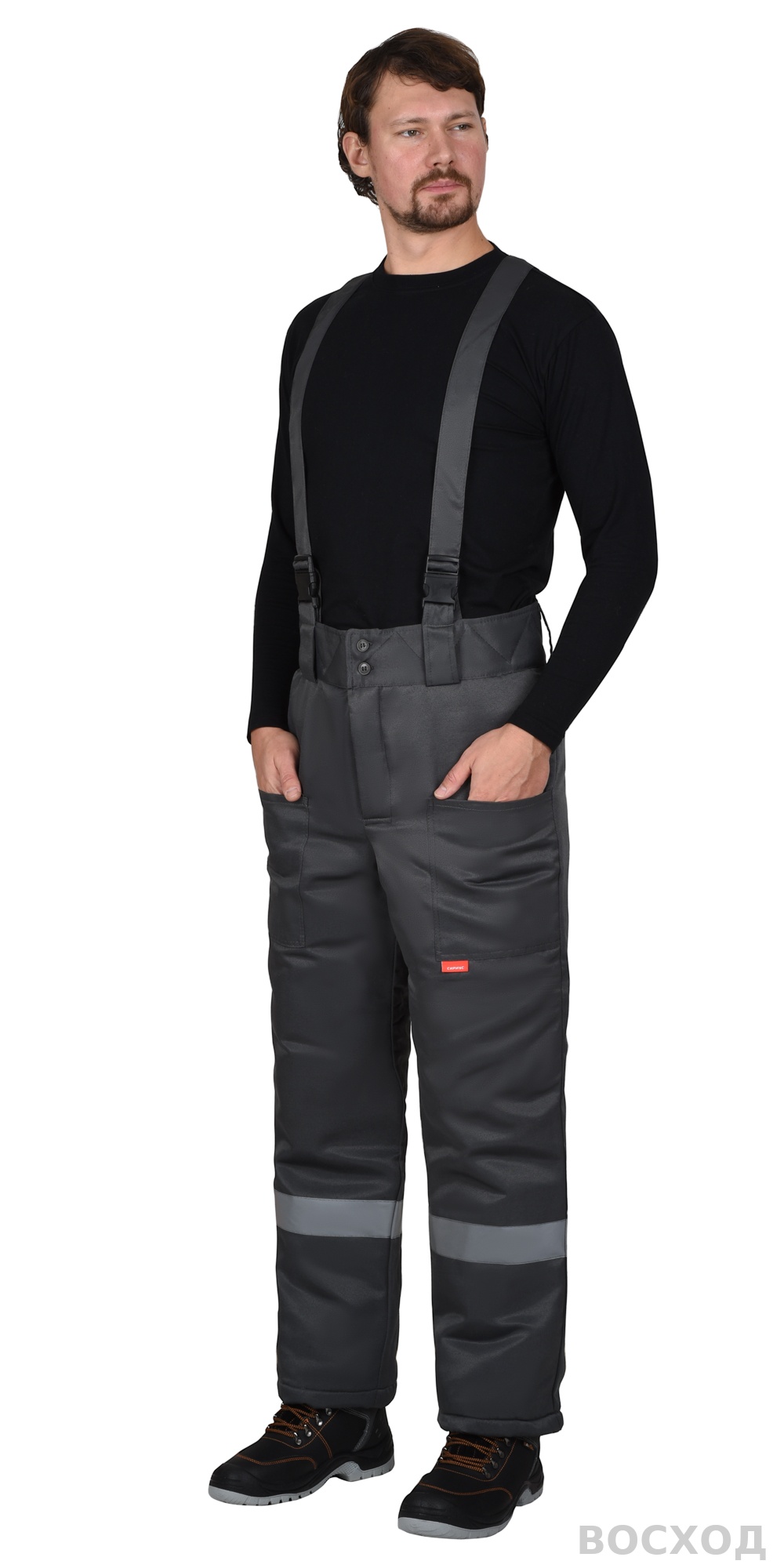 Брюки зимние универсальные тёмно-серые с СОП