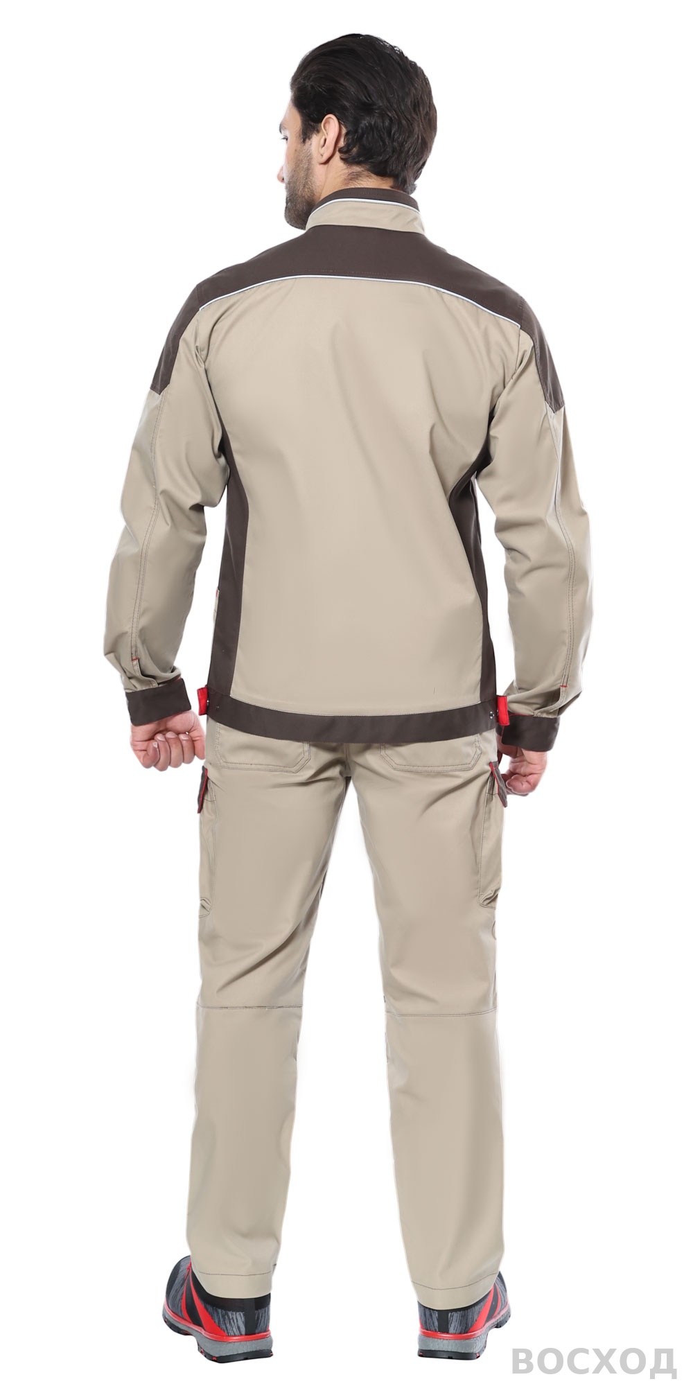 Костюм СИРИУС-ДЖЕТ БРАУН куртка, п/к, с т.коричневым тк. мех. стрейч с ВО