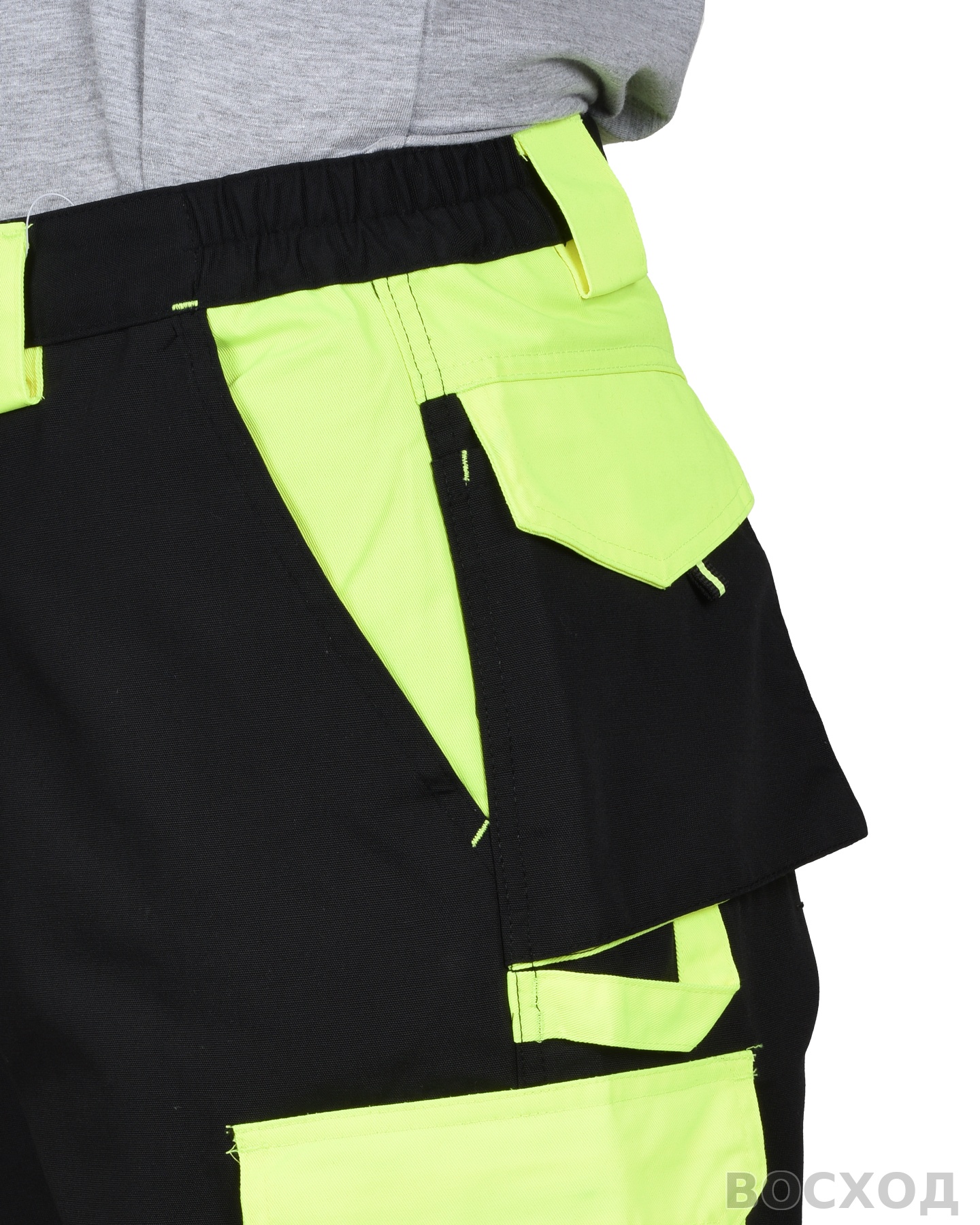 Брюки СИРИУС-ОНИКС черный с лимонным