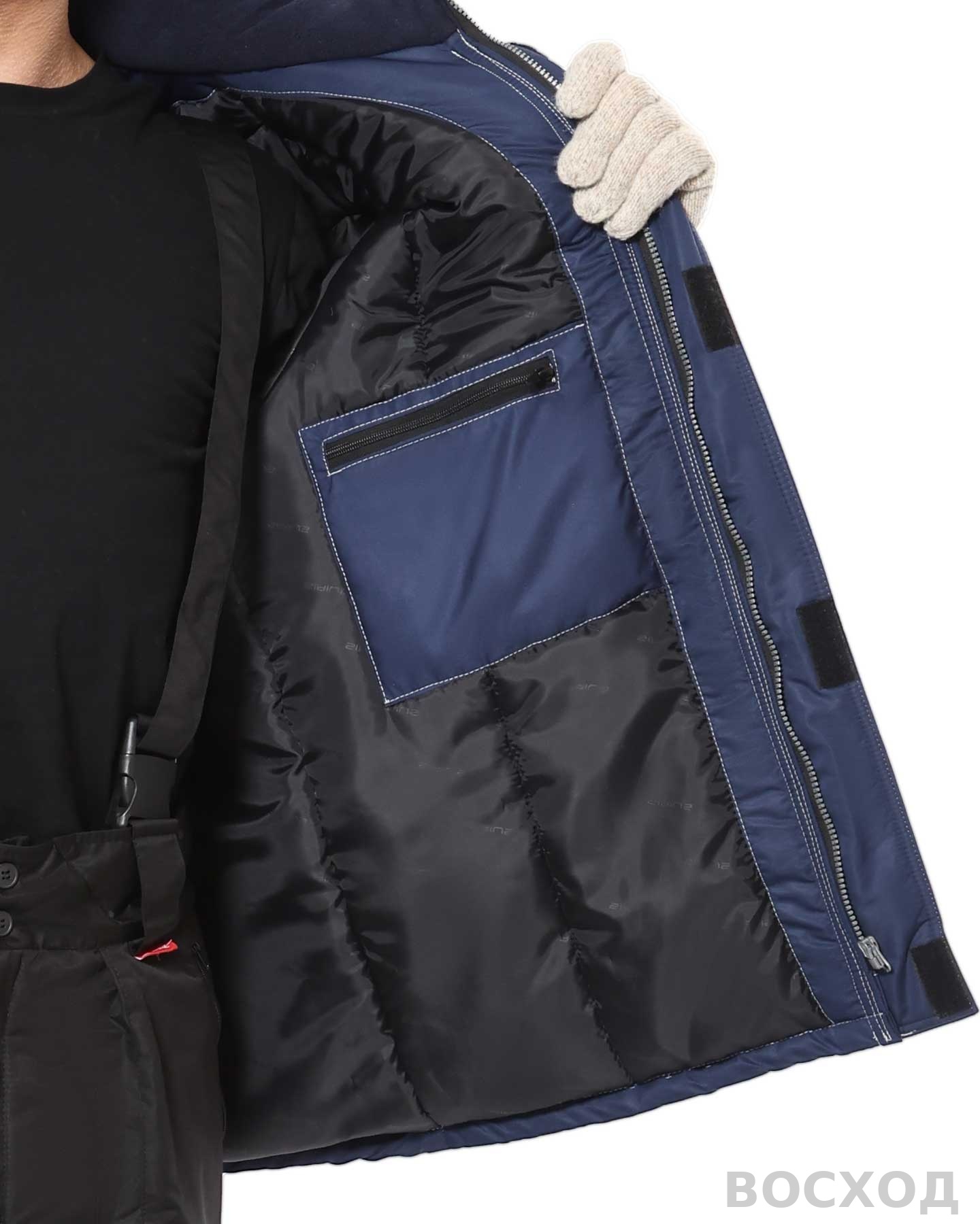 Костюм СИРИУС-АЛЕКС зимний: куртка, брюки, темно-, тк.Таслан