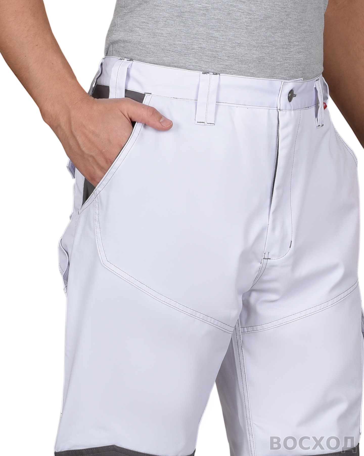 Брюки СИРИУС-ЦИТРИН со средне-серым