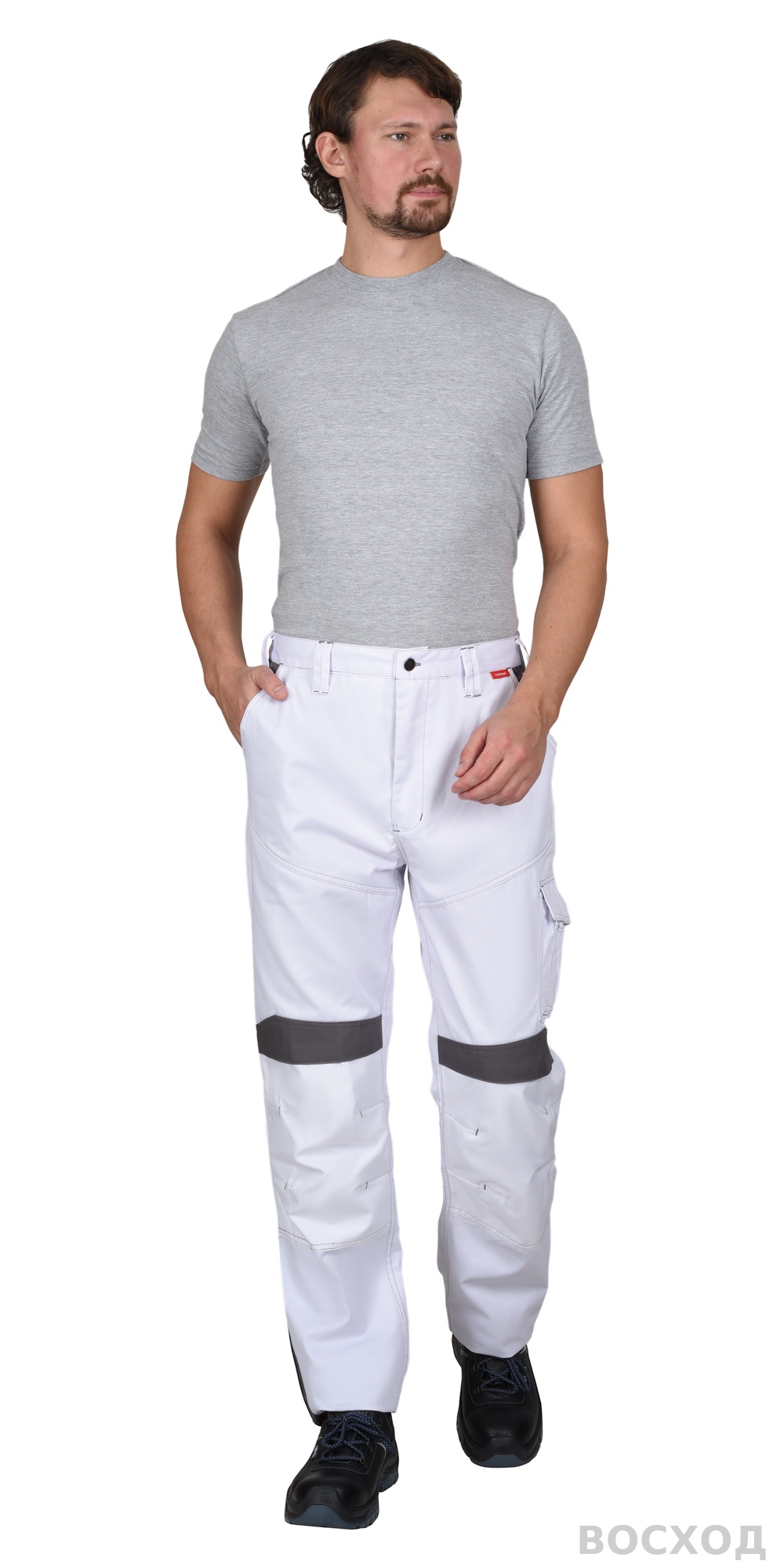 Брюки СИРИУС-ЦИТРИН со средне-серым