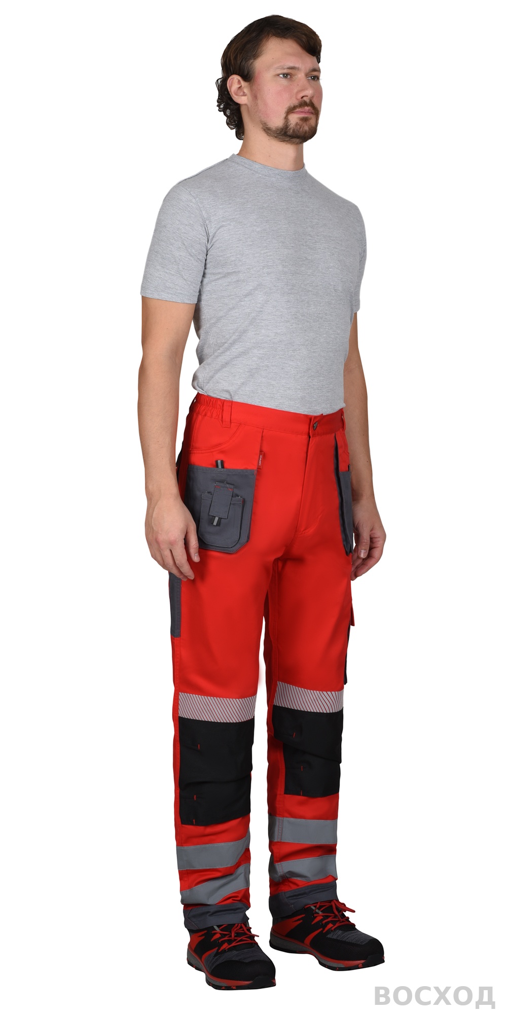 Костюм СИРИУС-АТОМ куртка, брюки с серым