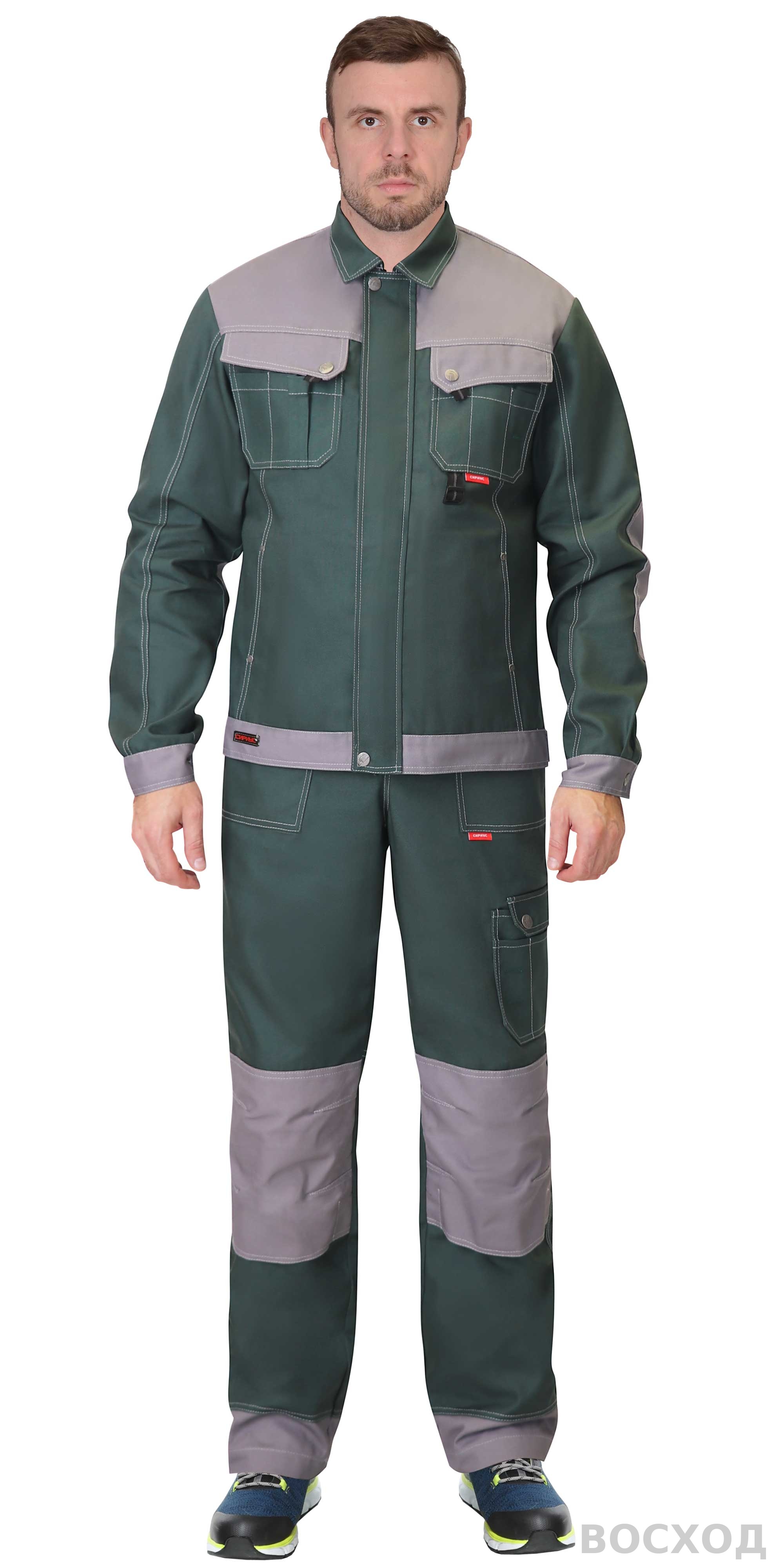 Костюм СИРИУС-ВЕСТ-ВОРК куртка, брюки со ср.серым