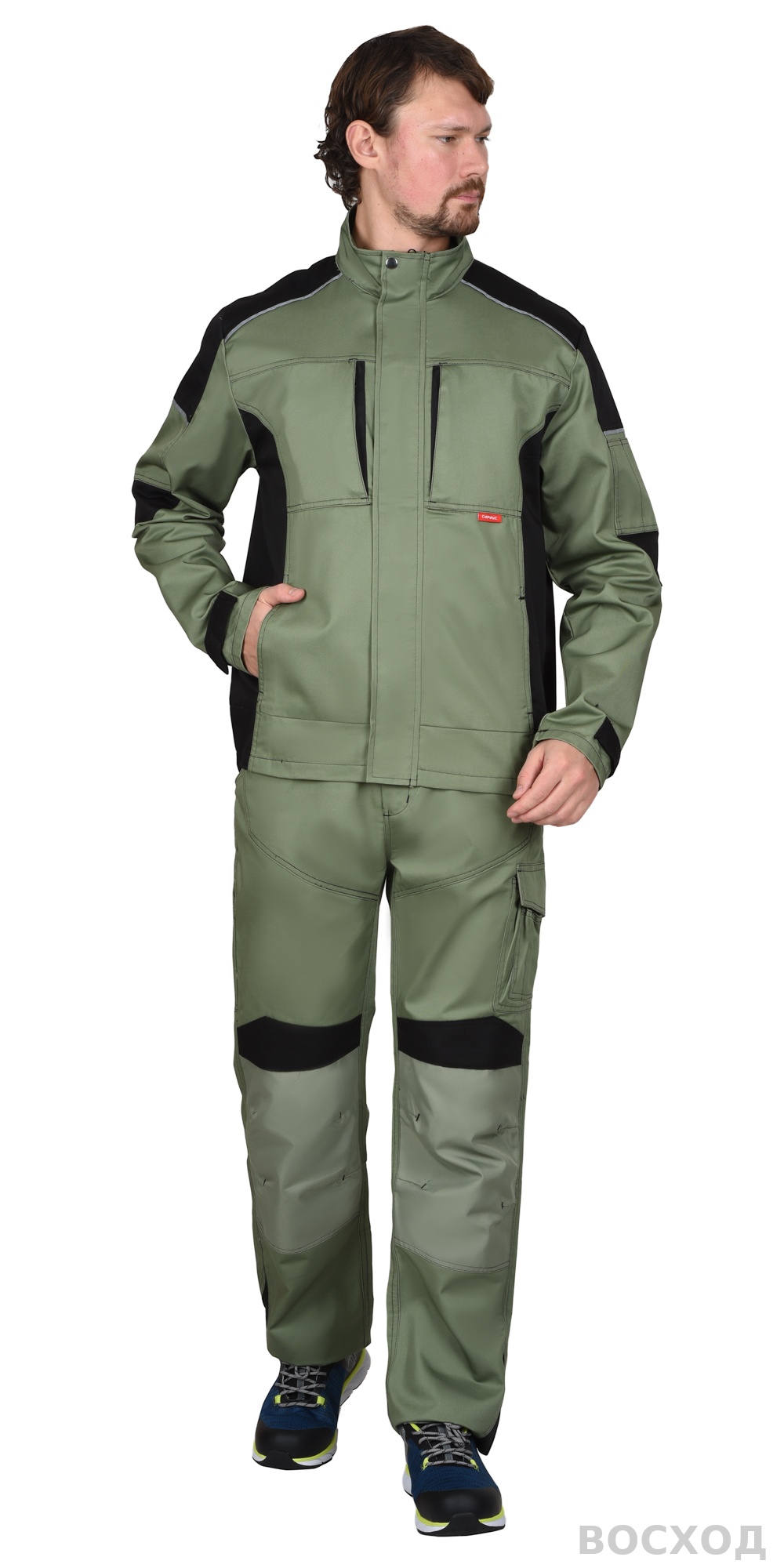 Куртка СИРИУС-ЦИТРИН светло- с черным