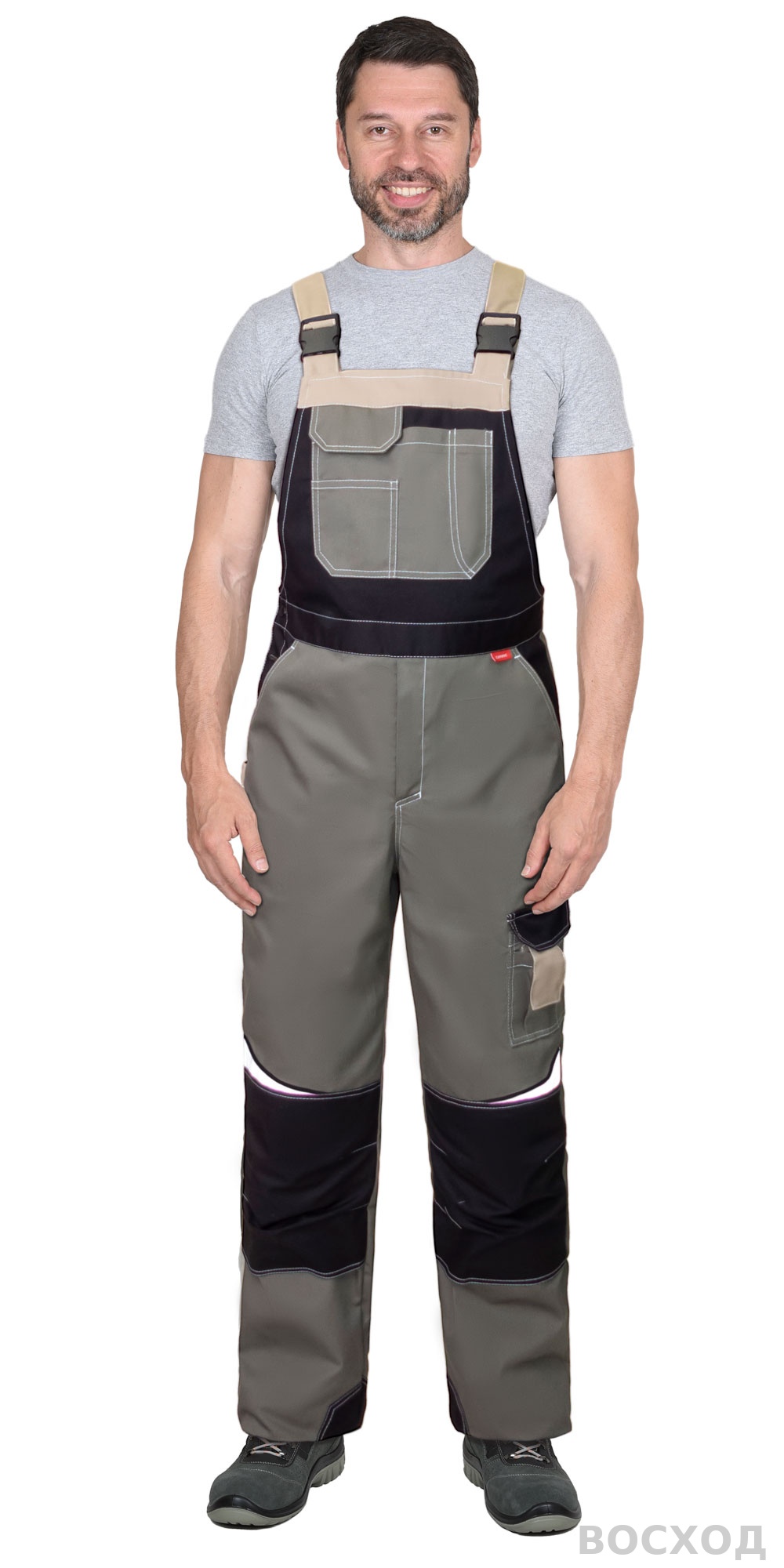 Полукомбинезон СИРИУС-КАСПИЙ с черным и песочным, СОП