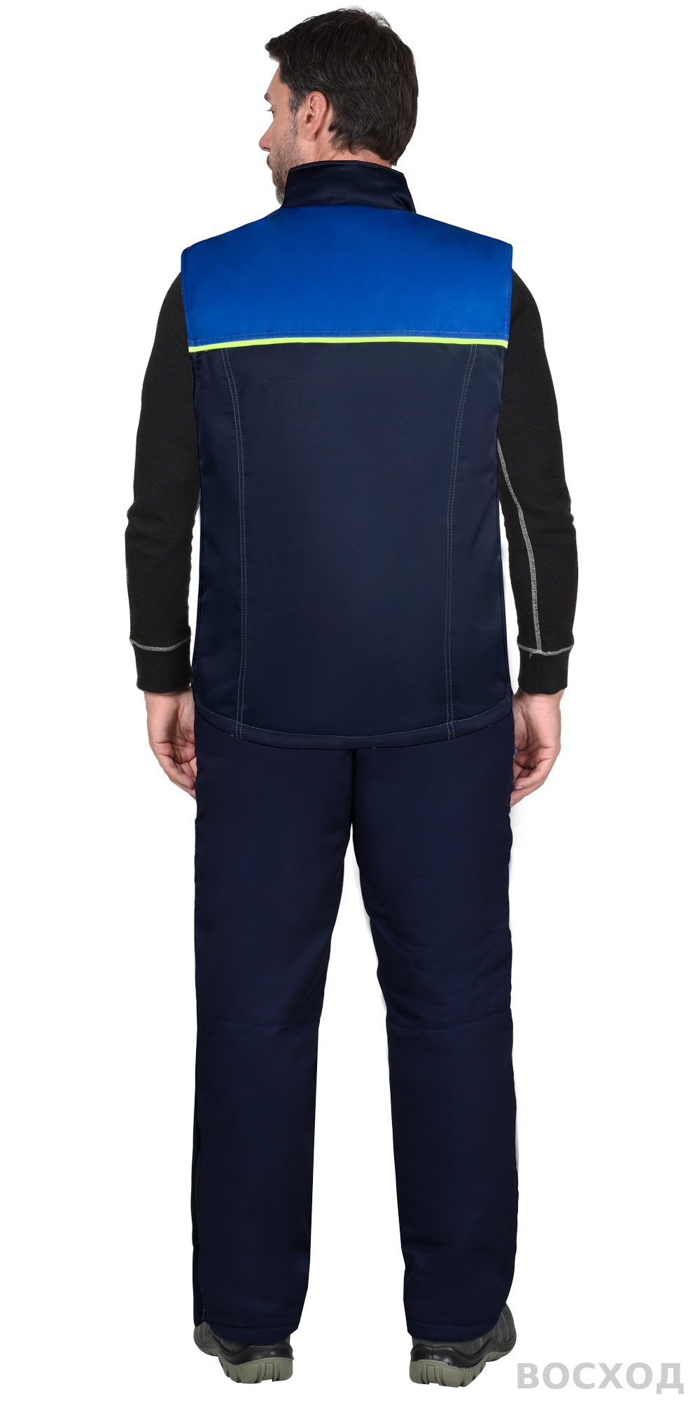 Жилет СИРИУС-ФАВОРИТ мужской, темно- с васильковым