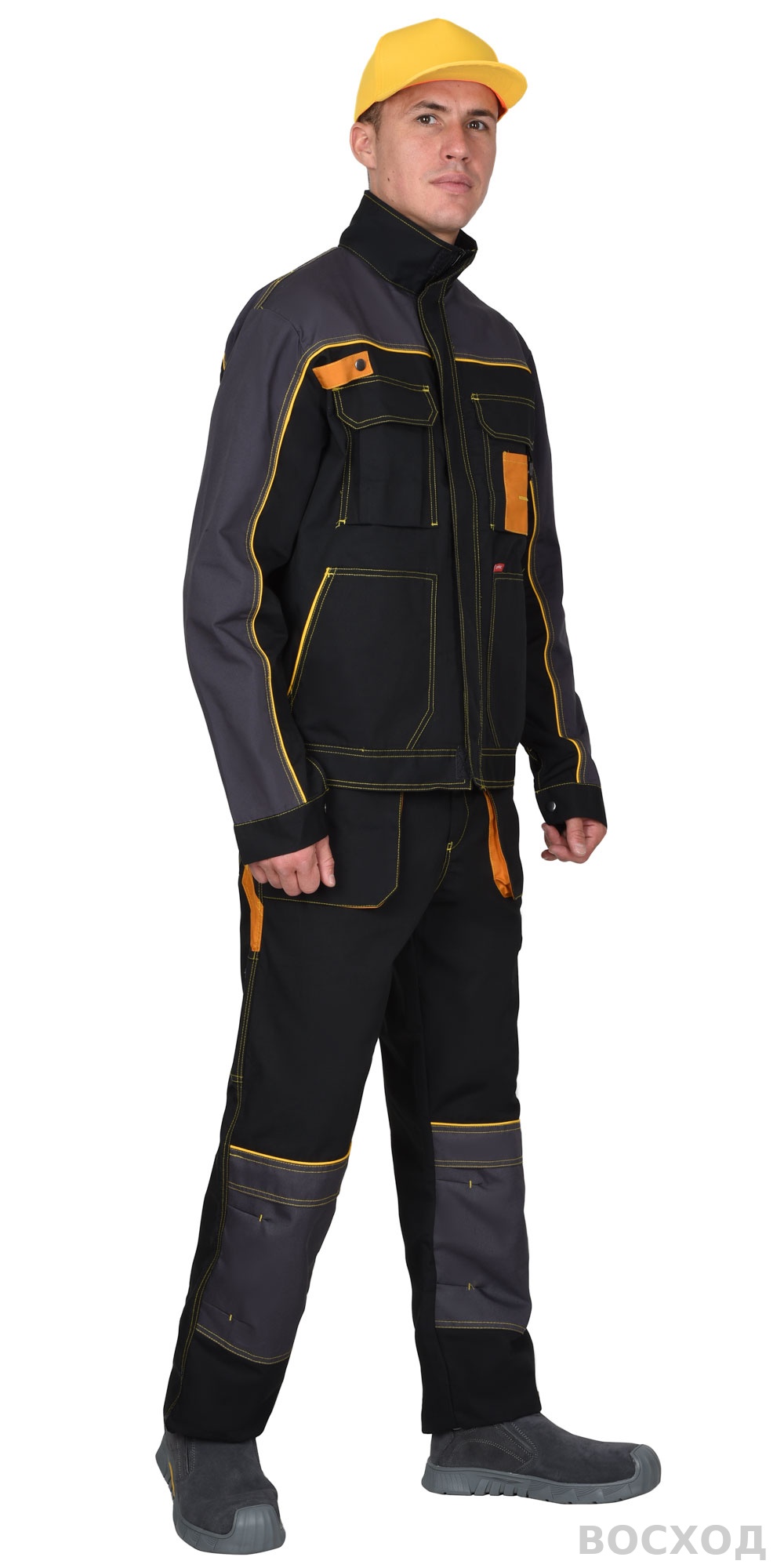 Куртка СИРИУС-АГАТ черный с темно-серым