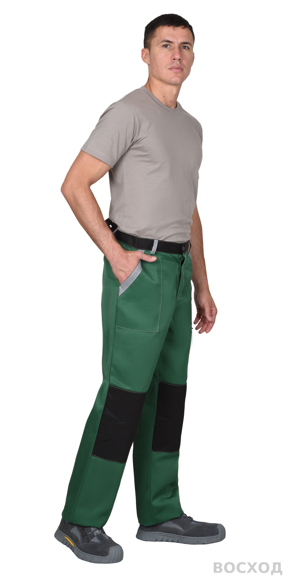 Костюм СИРИУС-АСПЕКТ куртка длин., брюки со светло-серым и черной отделкой