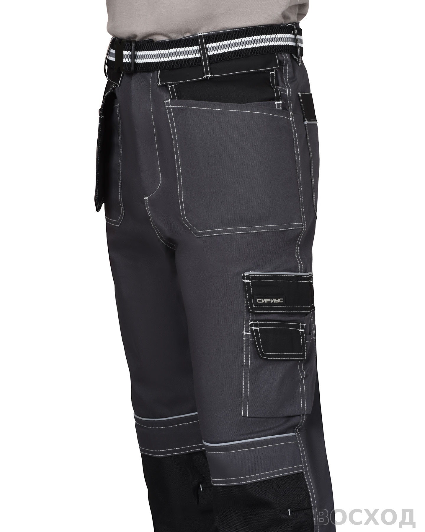 Брюки СИРИУС-ПРЕСТИЖ-Л темно- с черным