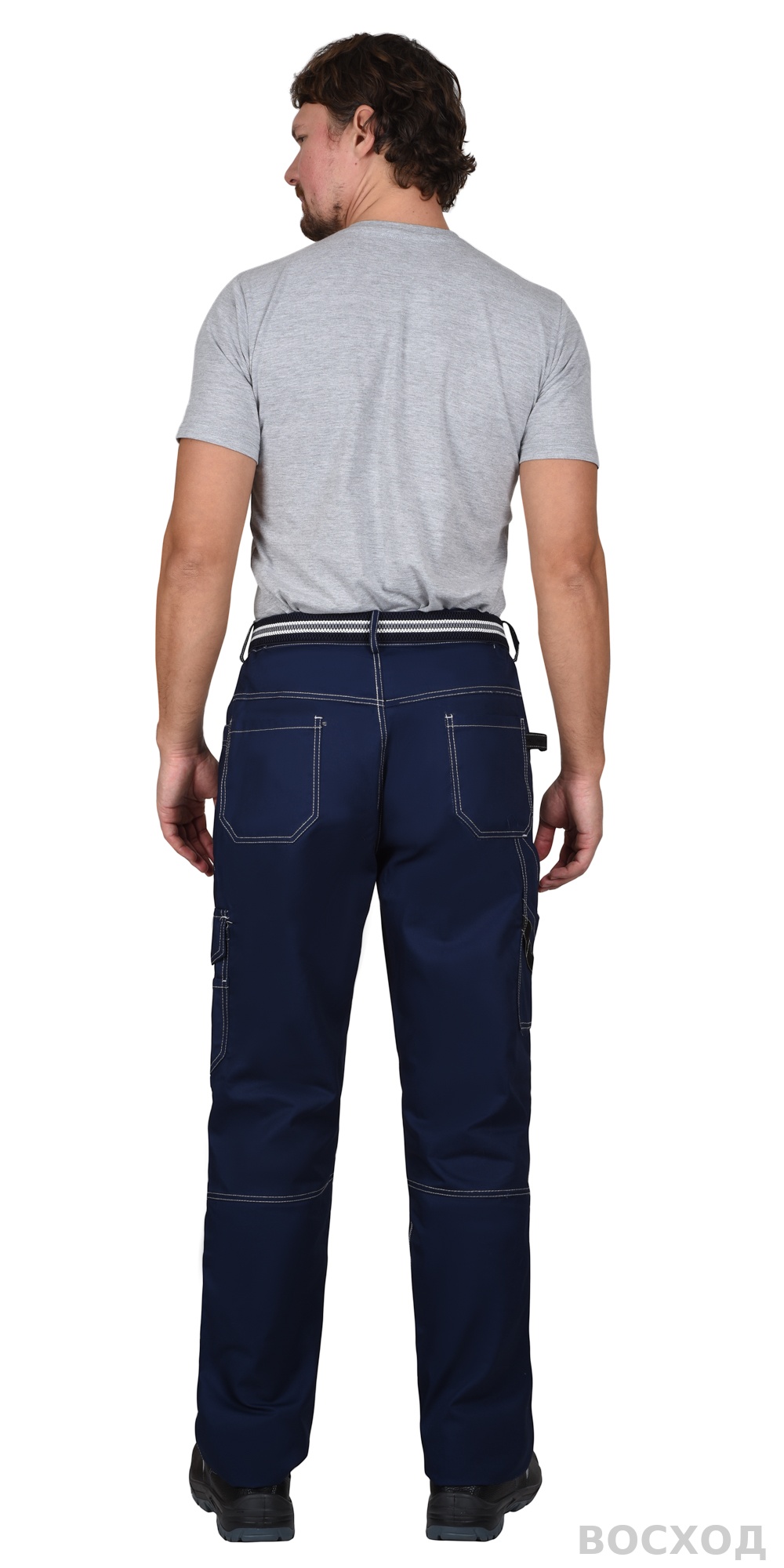 Костюм СИРИУС-ПРЕСТИЖ куртка, брюки, с черным и оранжевой отделкой