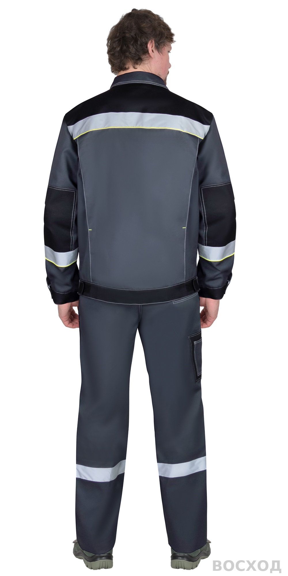 Костюм СИРИУС-ФАВОРИТ куртка, п/к, с черным, лимонным кантом и СОП