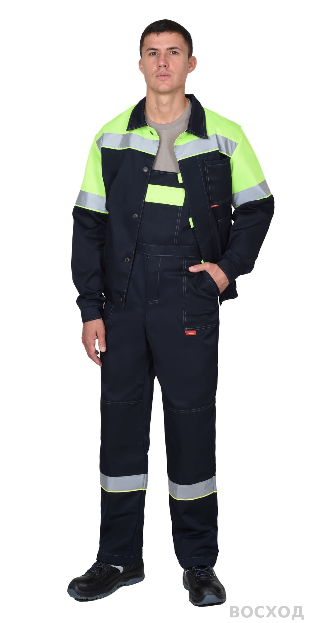 Костюм СИРИУС-ЛЕГИОНЕР куртка короткая, п/к, с лимонным и СОП