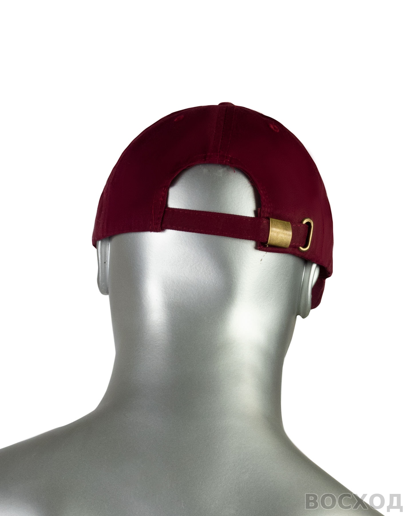 Кепка-бейсболка бордовая пл.190 гр/м2 (пакет по 25 шт.,в упаковке 200 шт.)