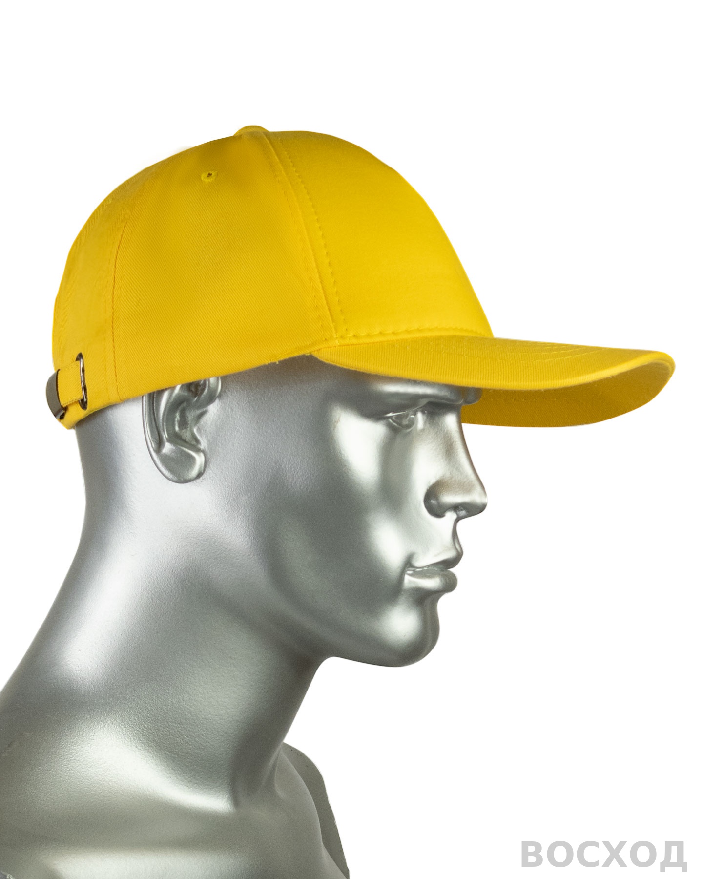 Кепка-бейсболка желтая пл.190 гр/м2 (пакет по 25 шт.,в упаковке 200 шт.)