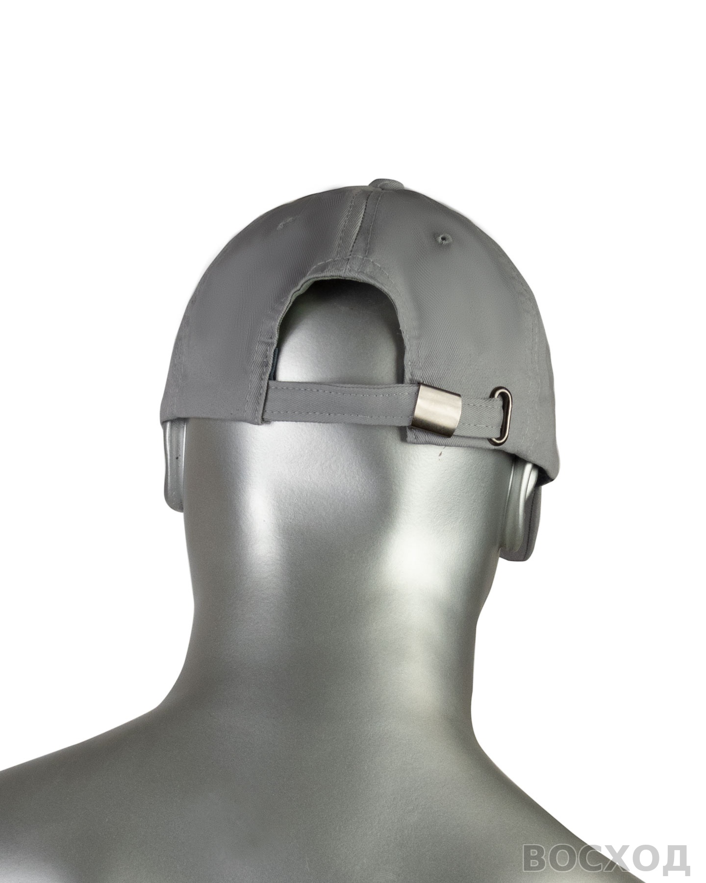 Кепка-бейсболка серая пл.190 гр/м2 (пакет по 25 шт.,в упаковке 200 шт.)