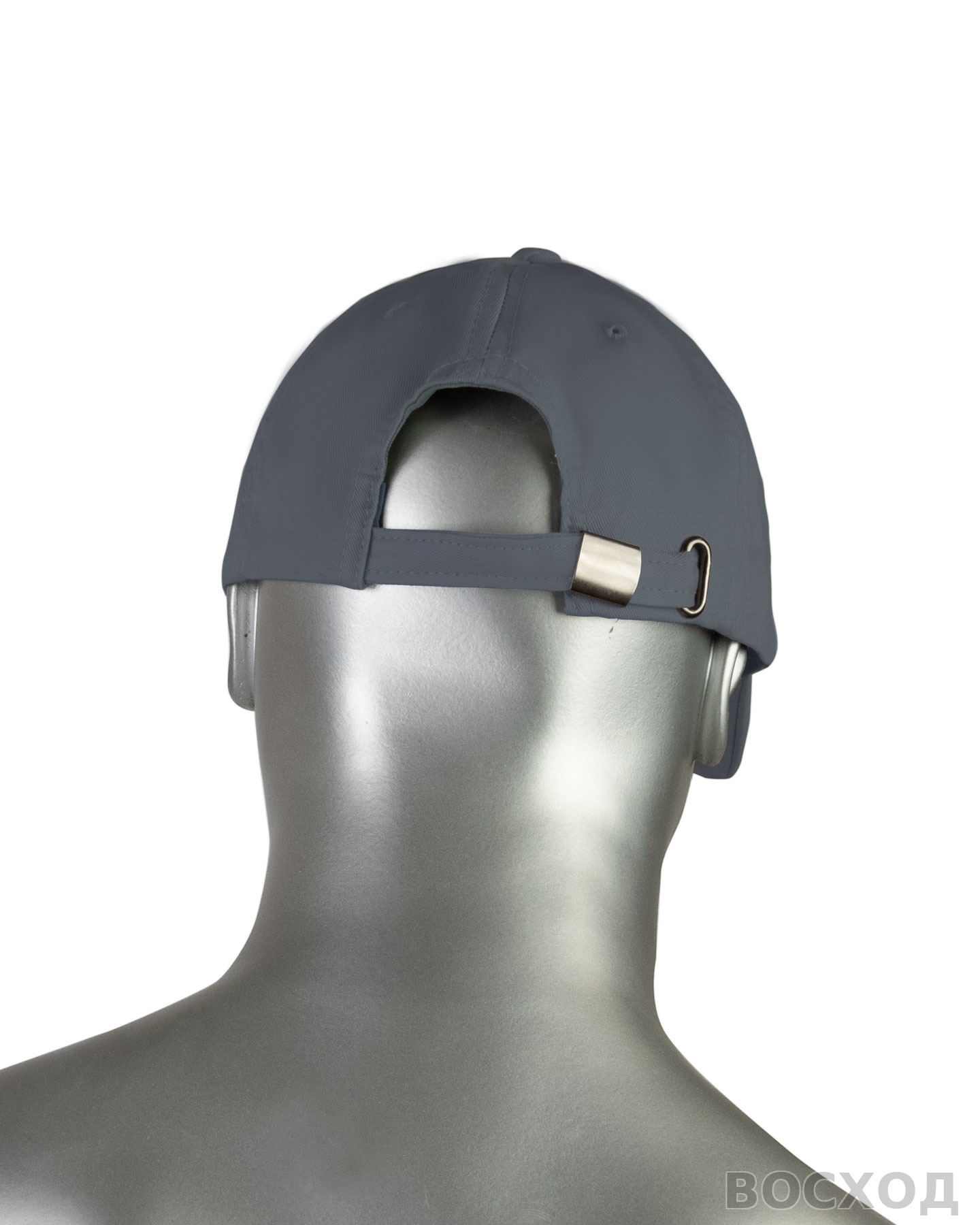 Кепка-бейсболка темно-серая пл.190 гр/м2 (пакет по 25 шт.,в упаковке 200 шт.)