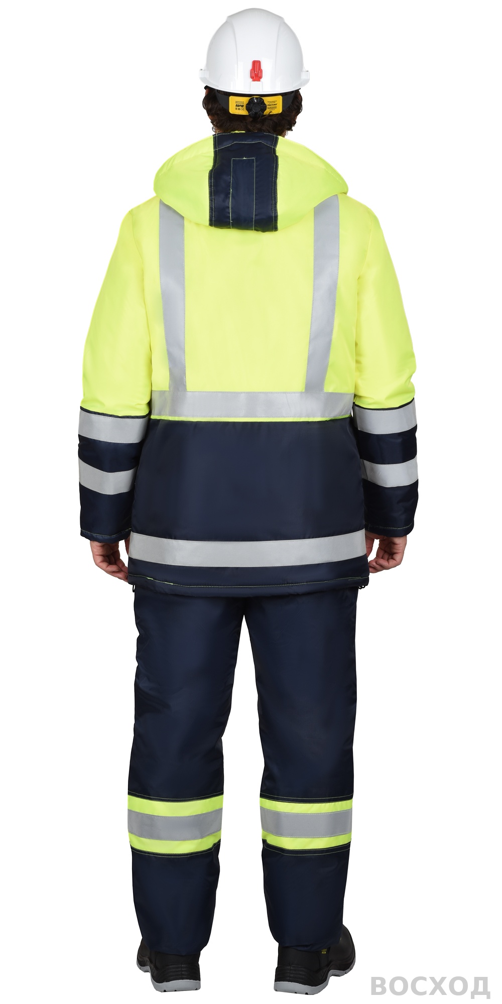 Костюм СИРИУС-ТЕРМИНАЛ зимний, куртка, п/к, с лимонным и СОП