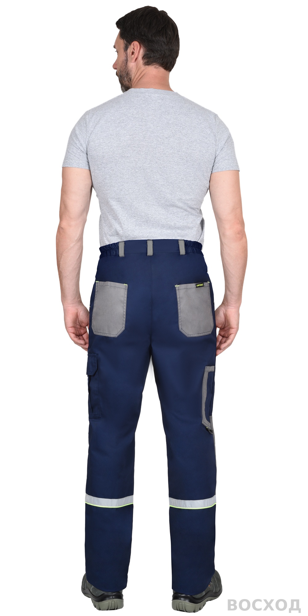 Костюм СИРИУС-СТАН куртка, брюки, со средне-серым и лимонной отделкой