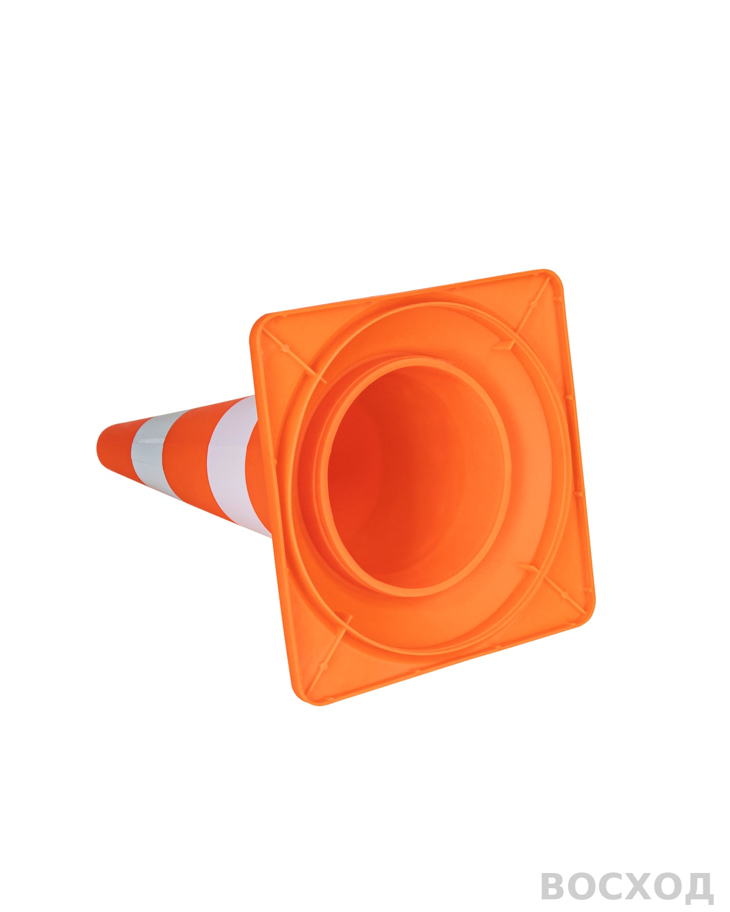 Конус сигнальный дорожный КС-2.5 520 мм мягкий с белой полосой и СОП